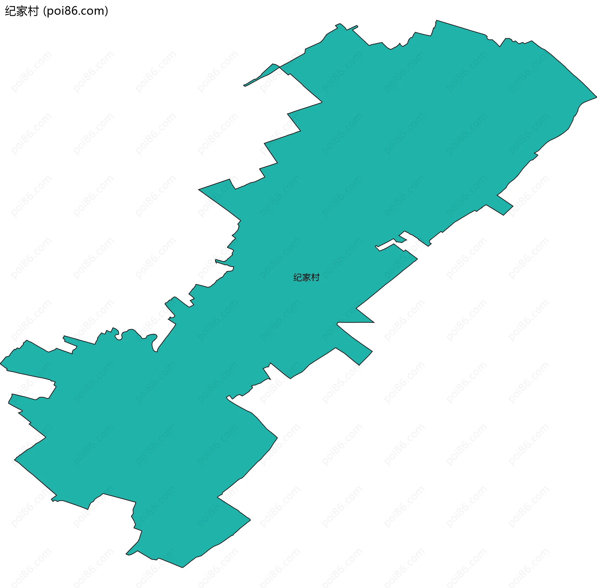 纪家村边界地图
