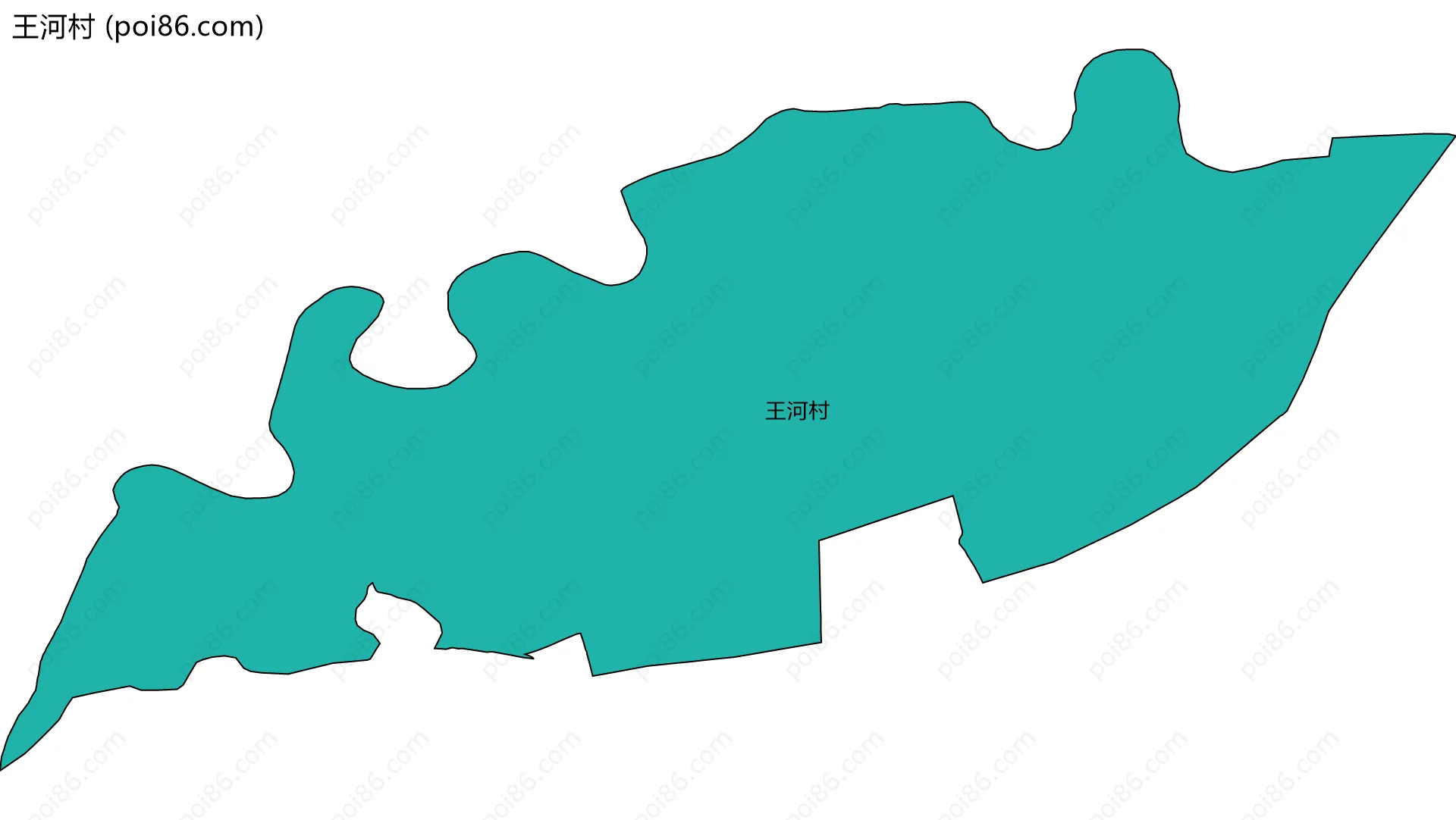王河村边界地图
