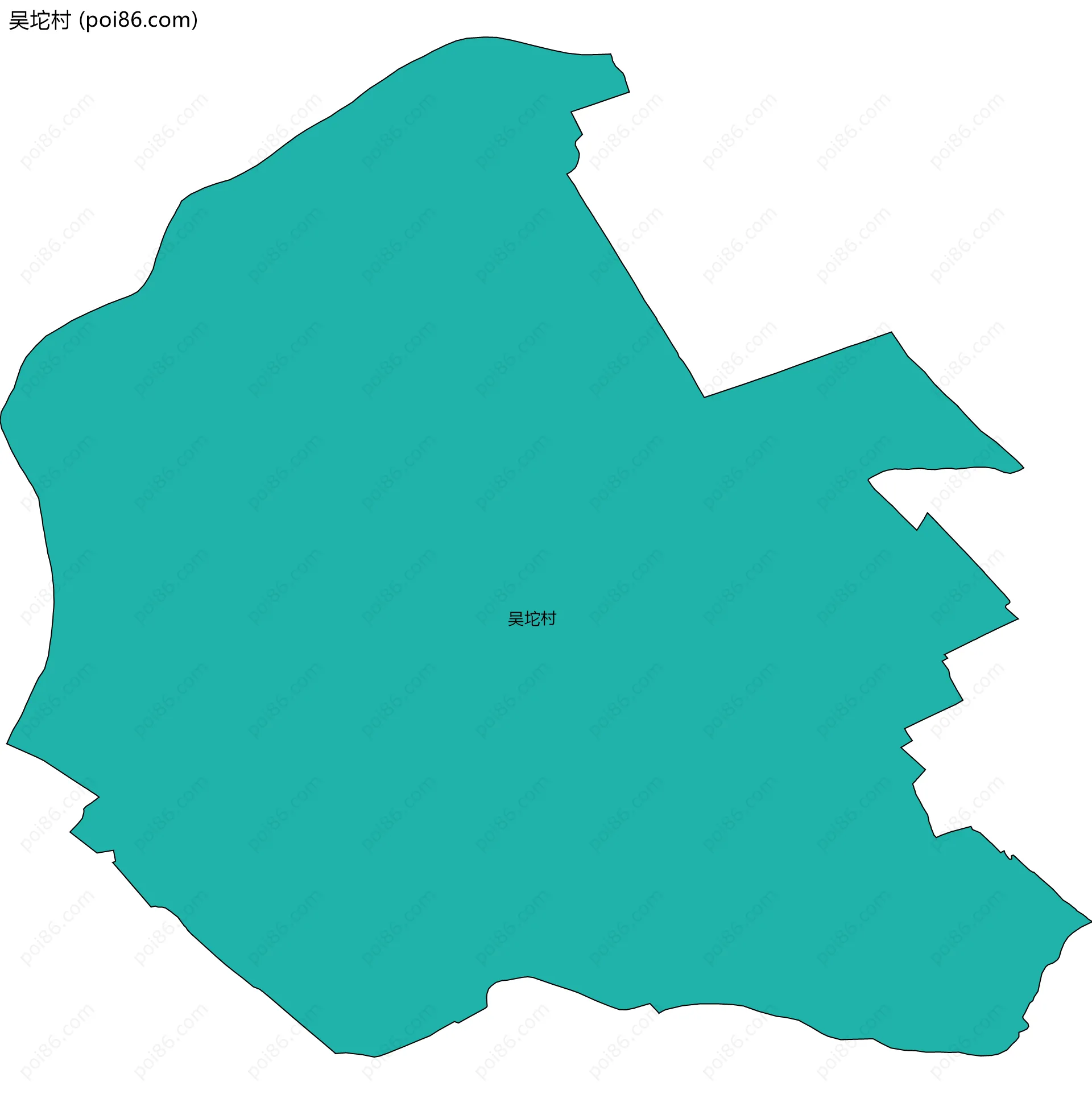 吴坨村边界地图