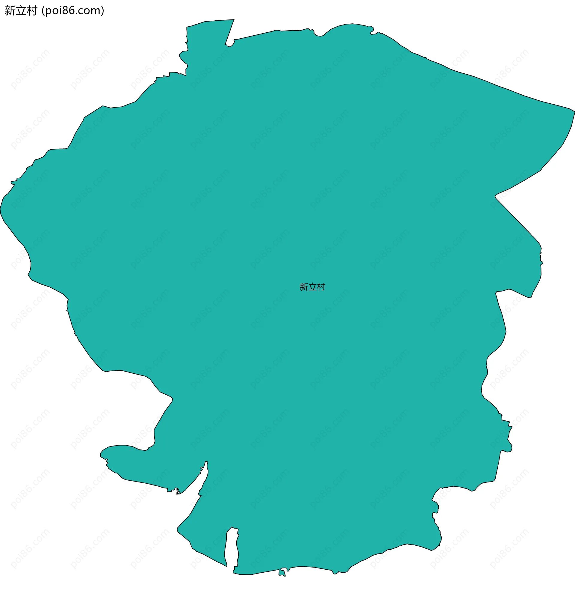 新立村边界地图