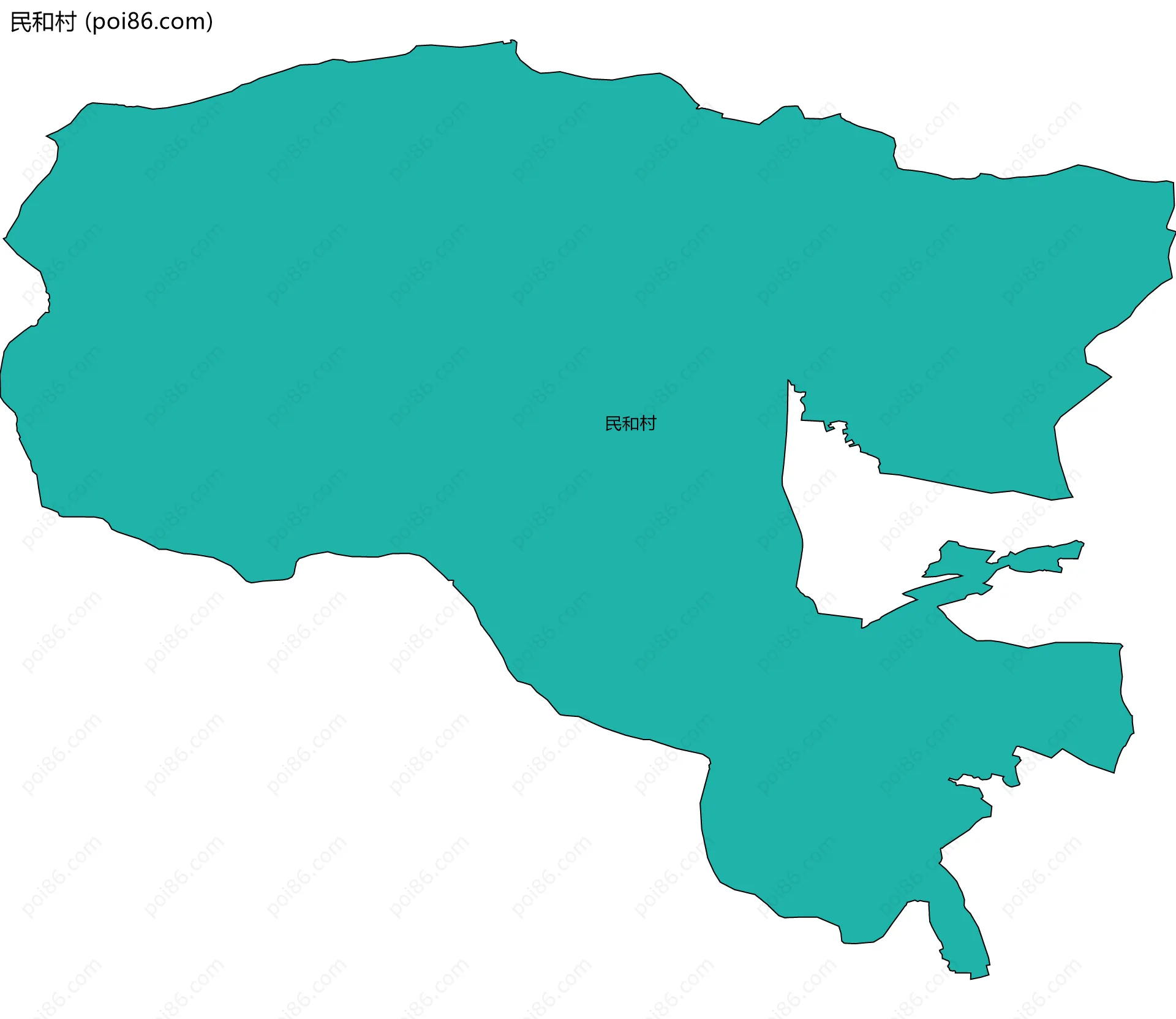 民和村边界地图