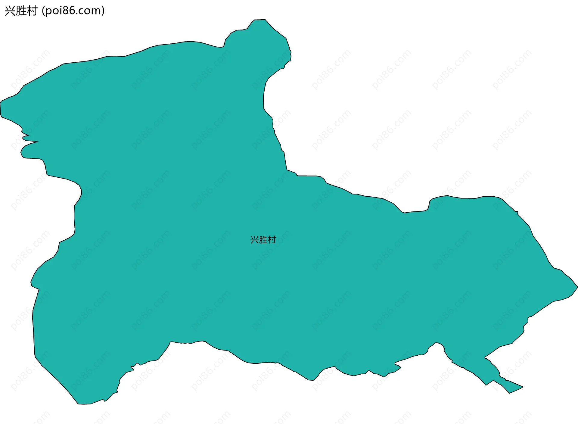 兴胜村边界地图