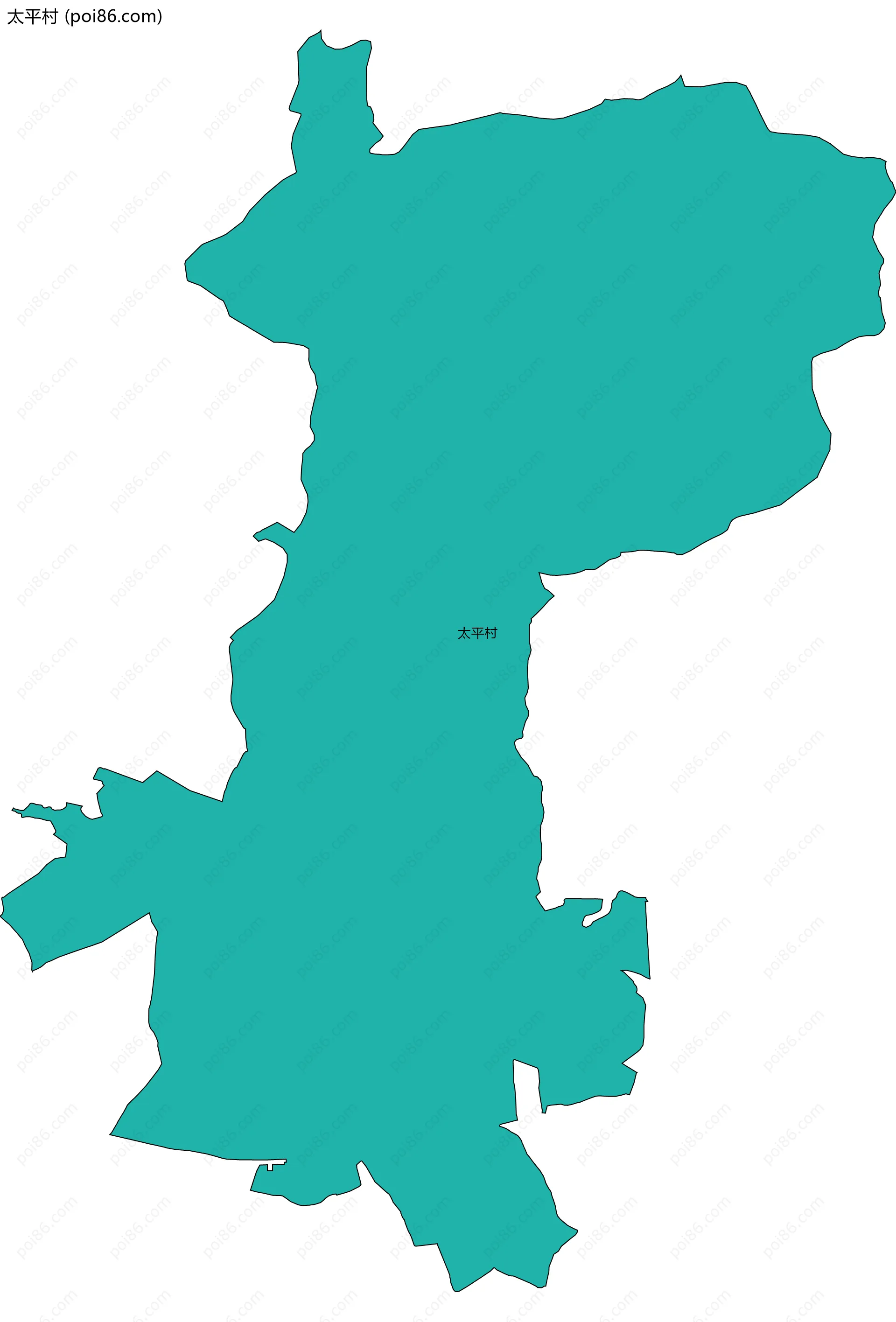 太平村边界地图