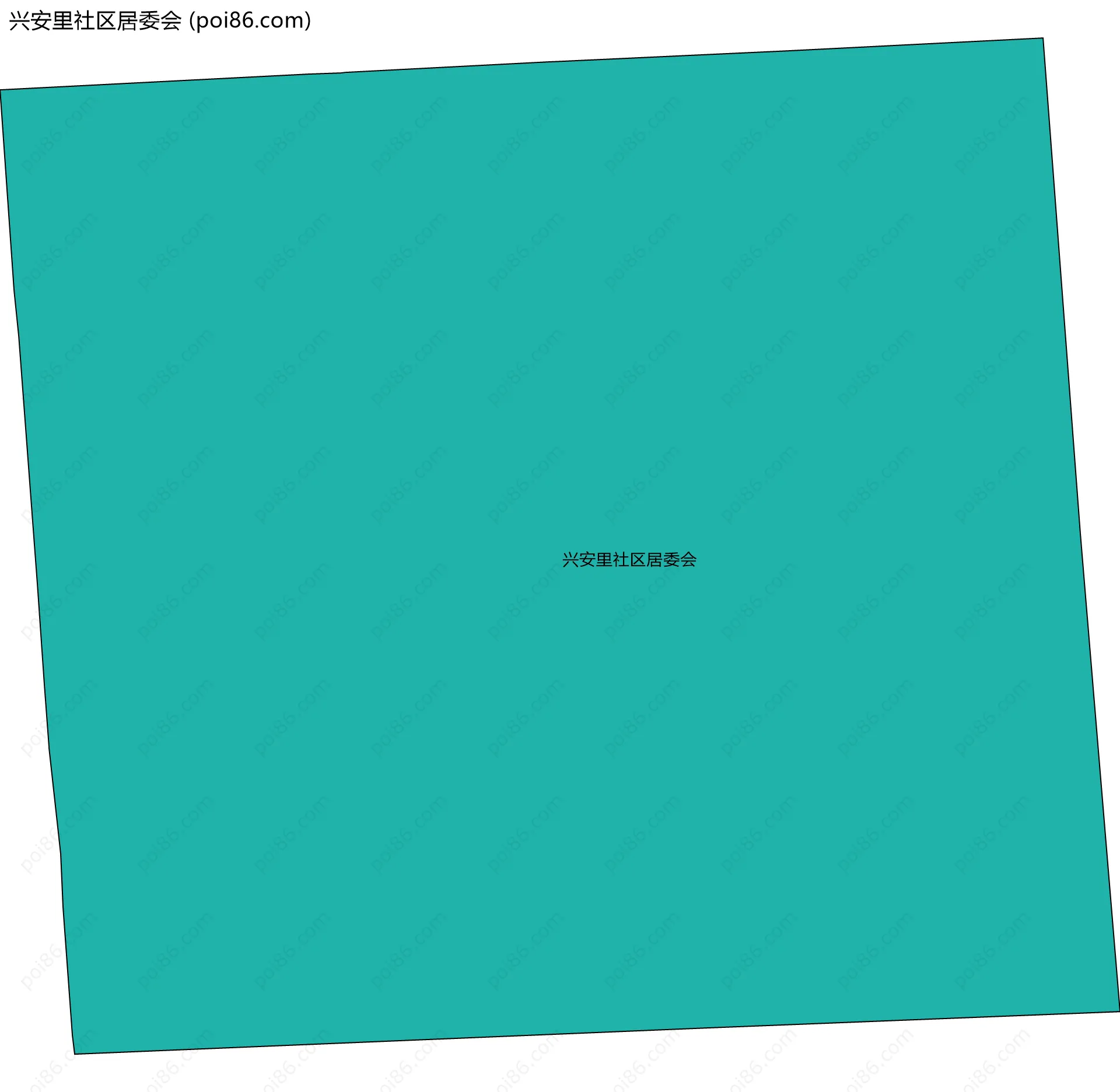 兴安里社区居委会边界地图