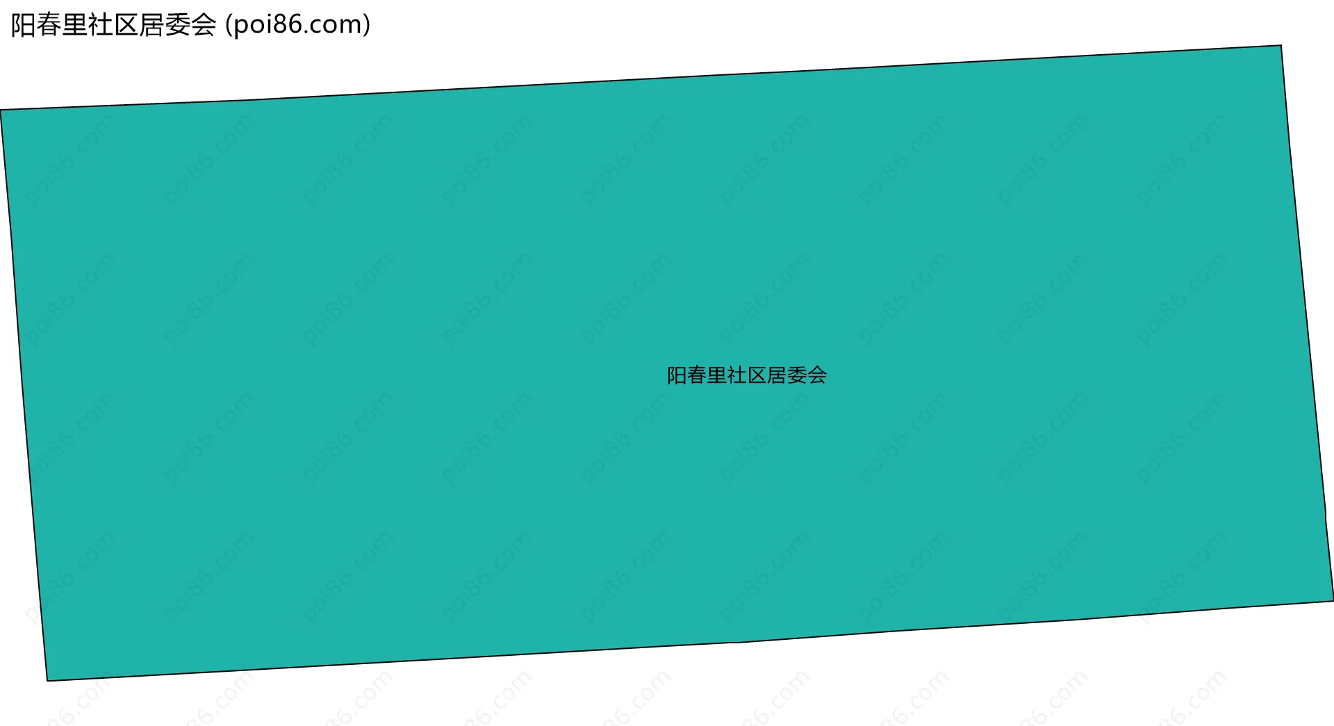 阳春里社区居委会边界地图