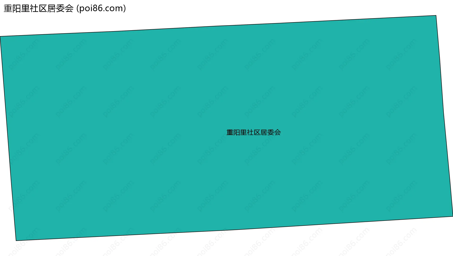 重阳里社区居委会边界地图