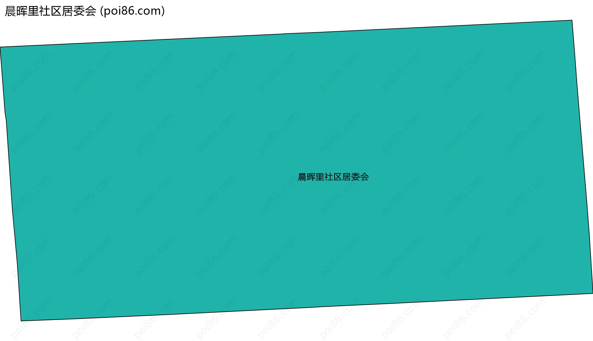 晨晖里社区居委会边界地图