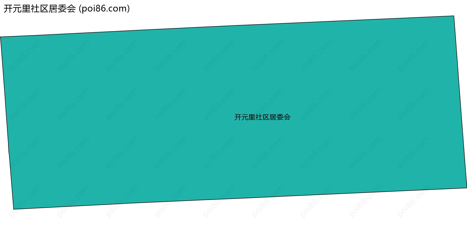 开元里社区居委会边界地图