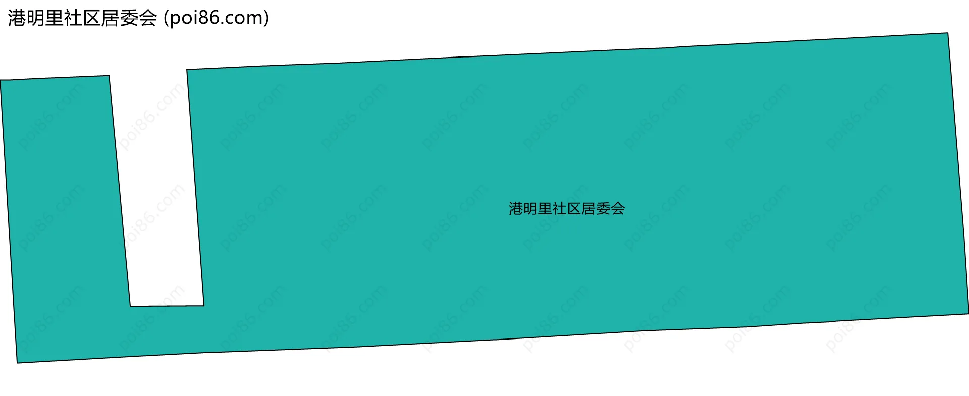 港明里社区居委会边界地图