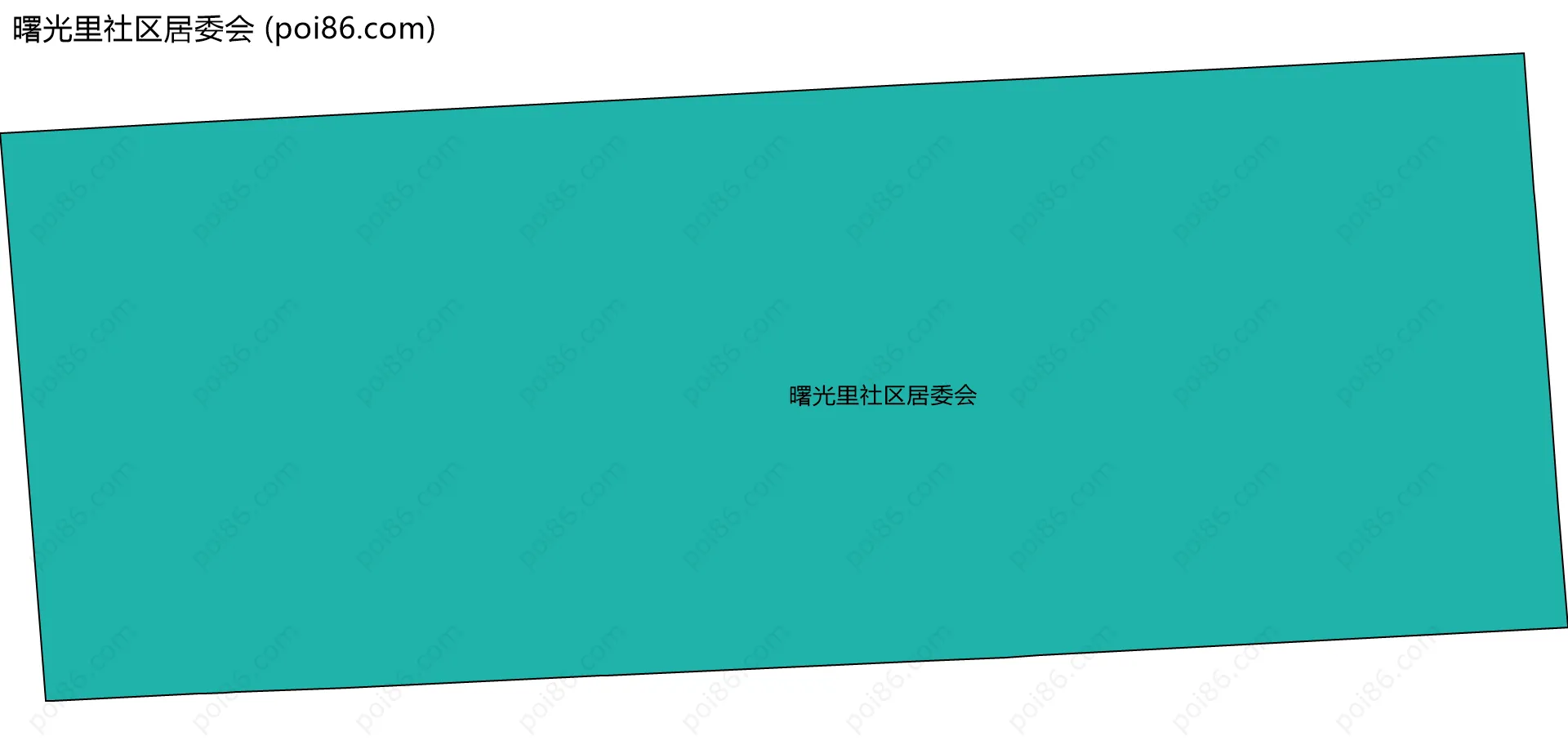 曙光里社区居委会边界地图