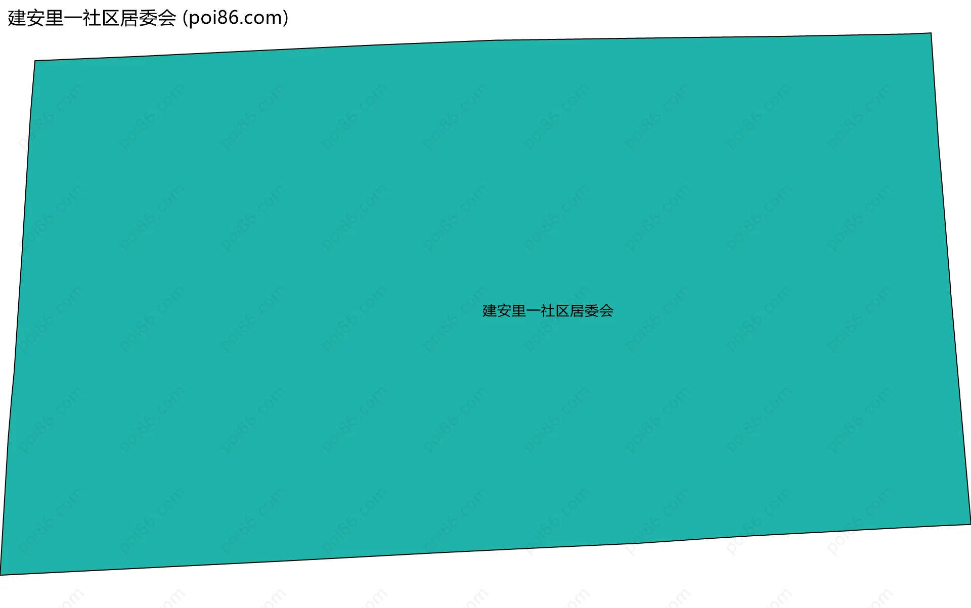 建安里一社区居委会边界地图