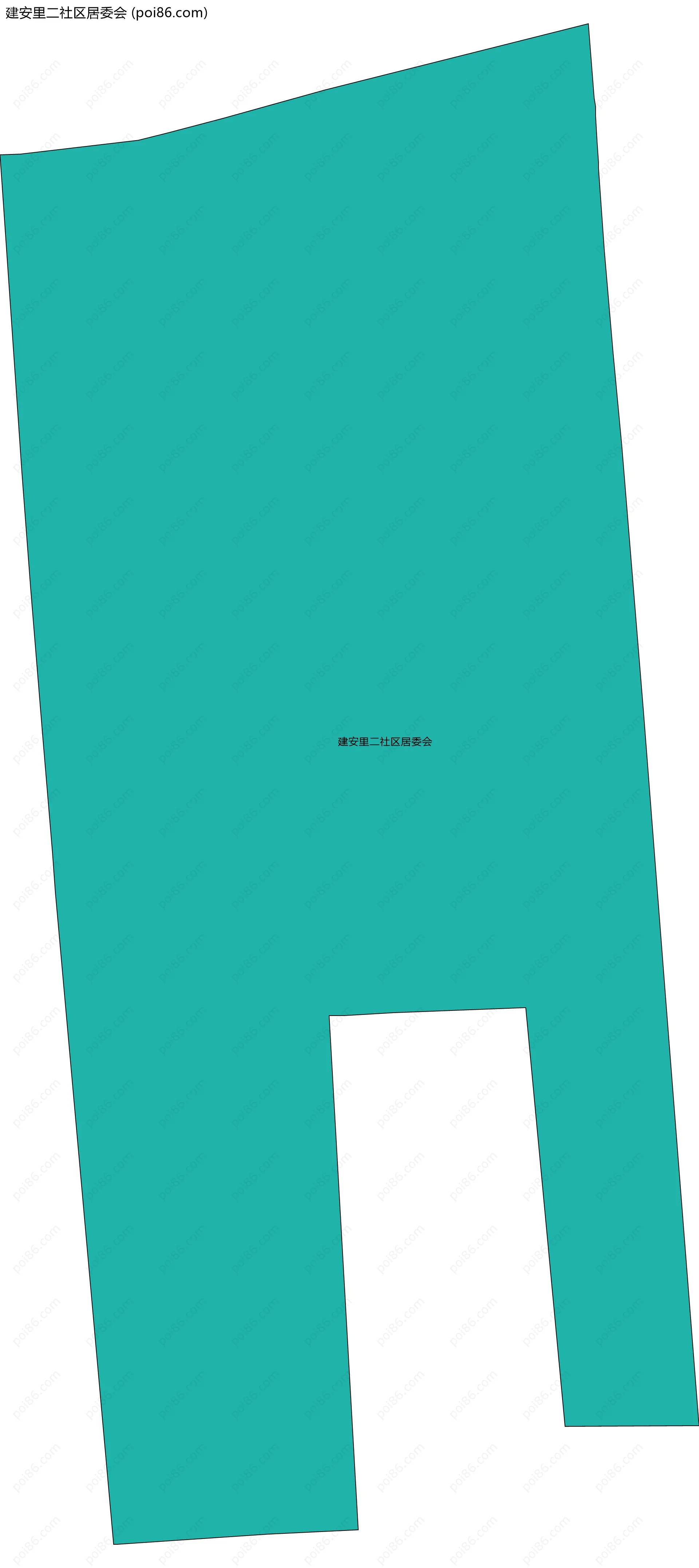 建安里二社区居委会边界地图