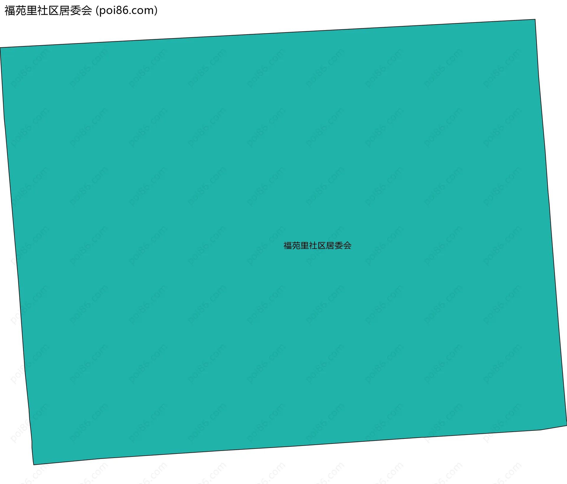 福苑里社区居委会边界地图