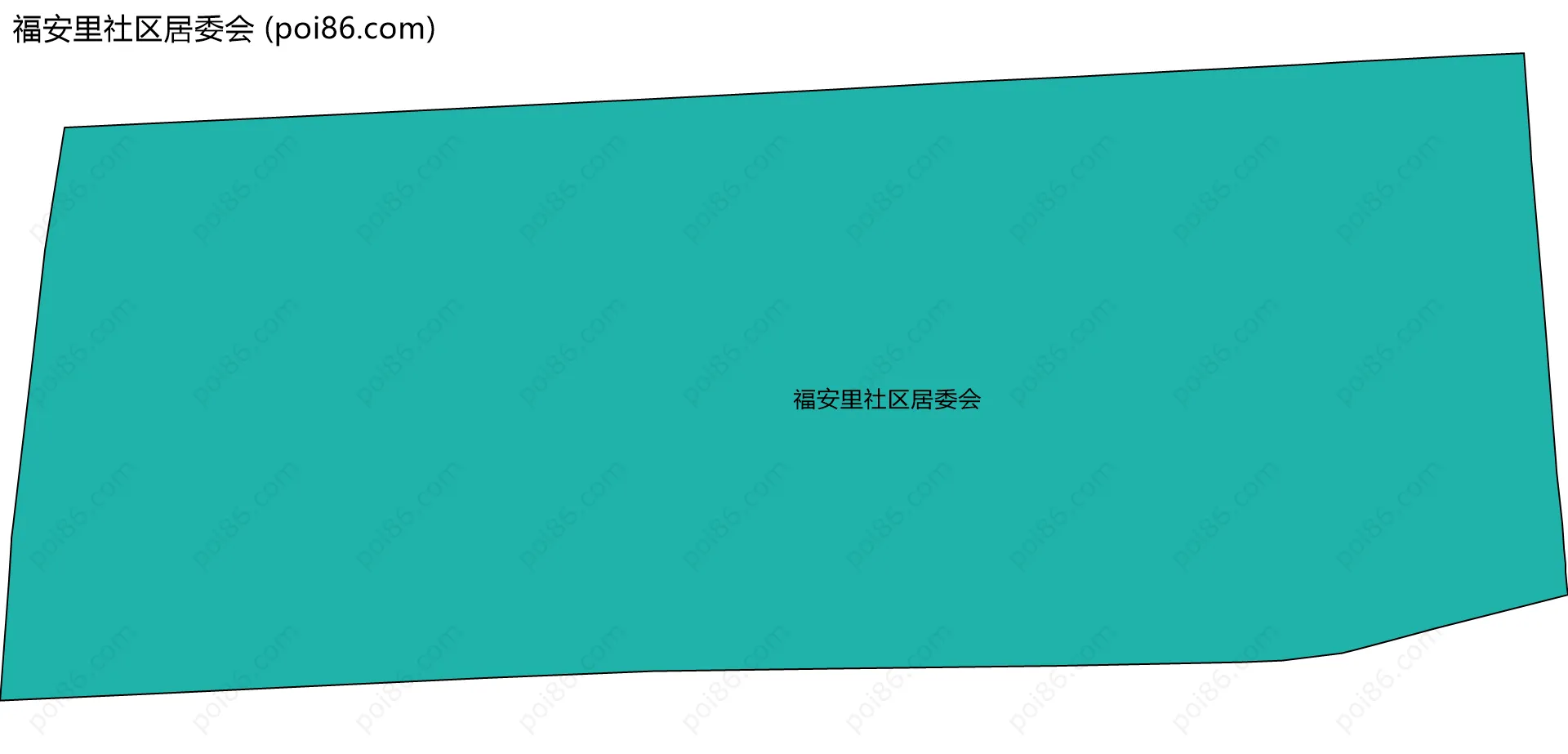 福安里社区居委会边界地图