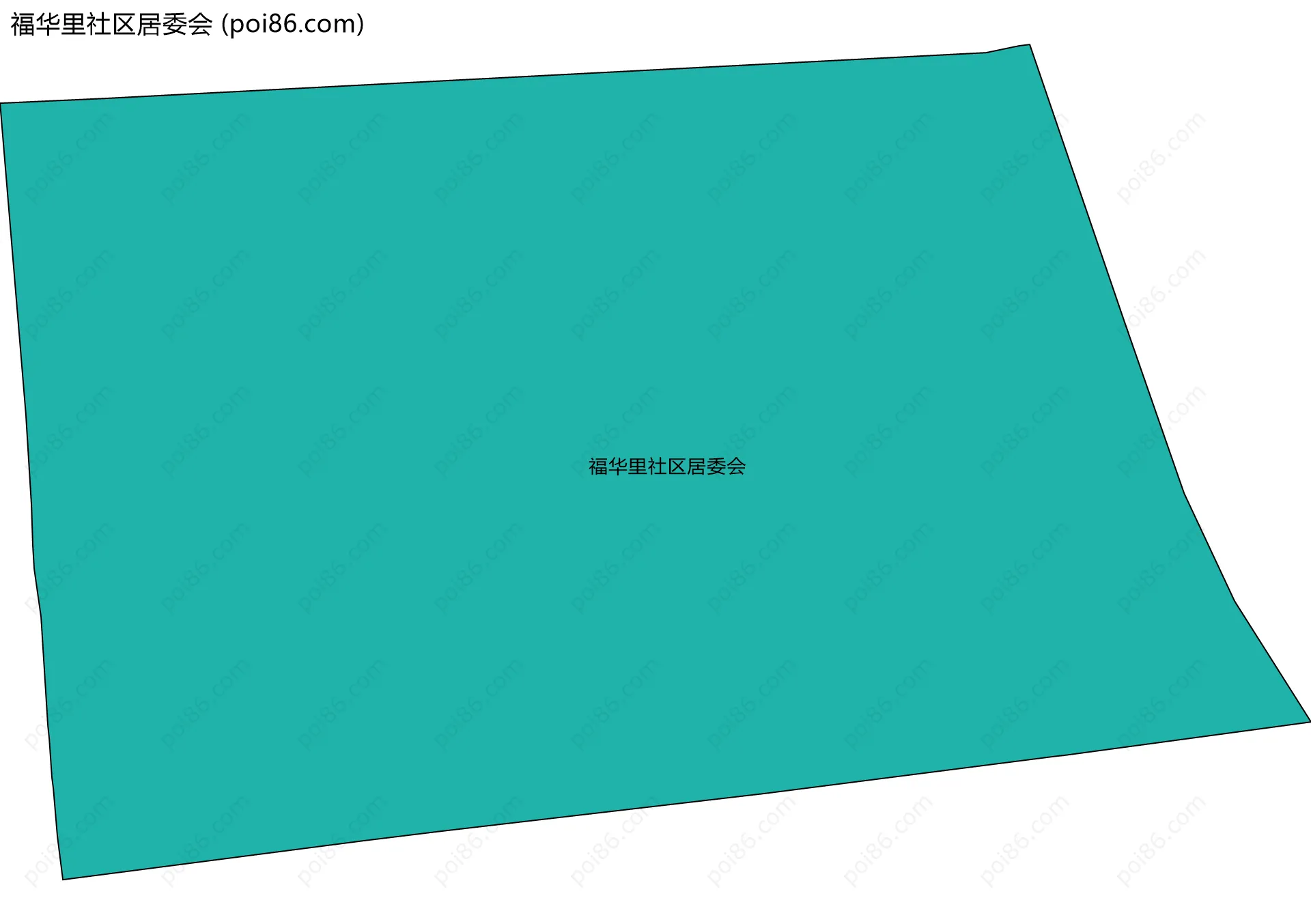 福华里社区居委会边界地图