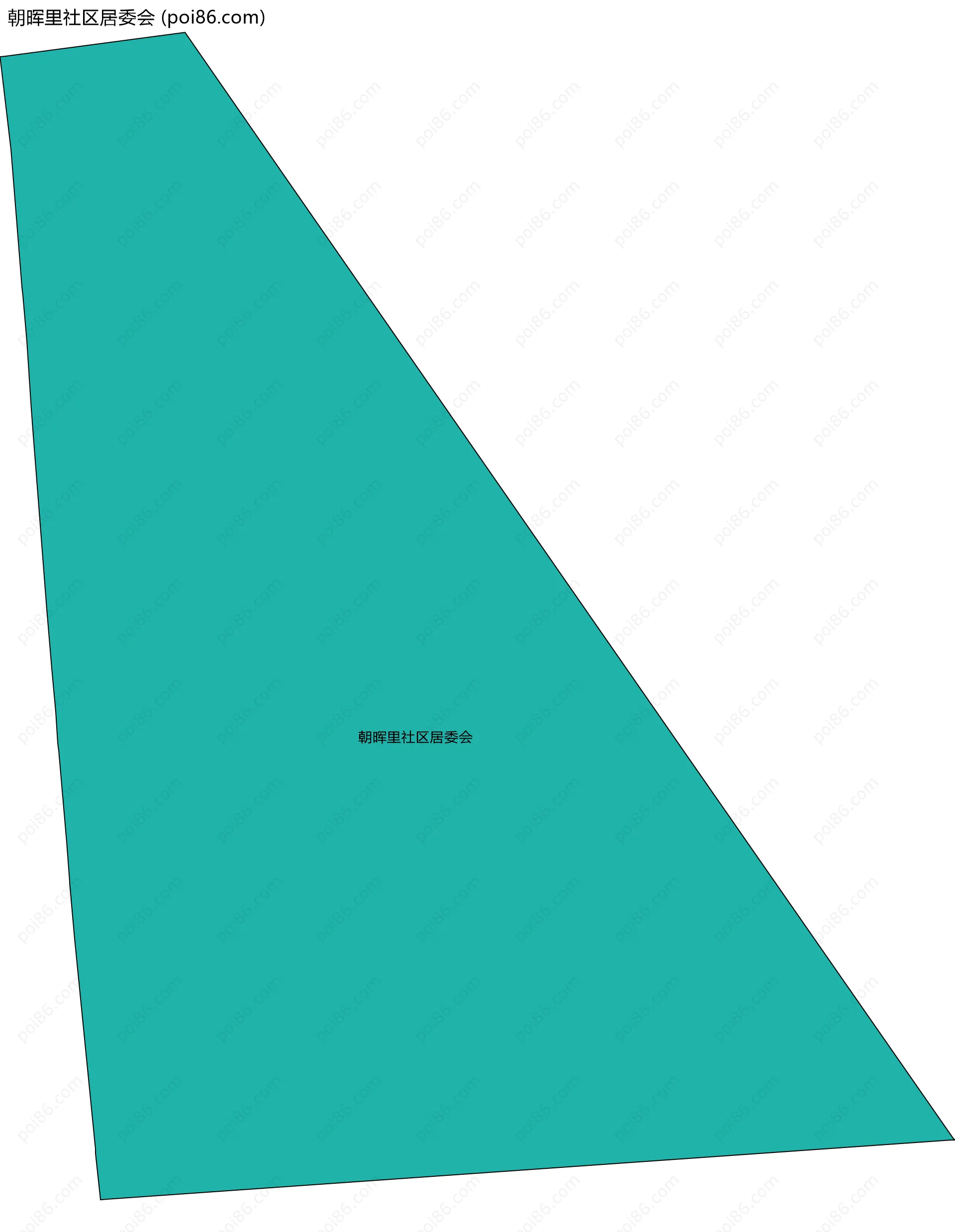 朝晖里社区居委会边界地图
