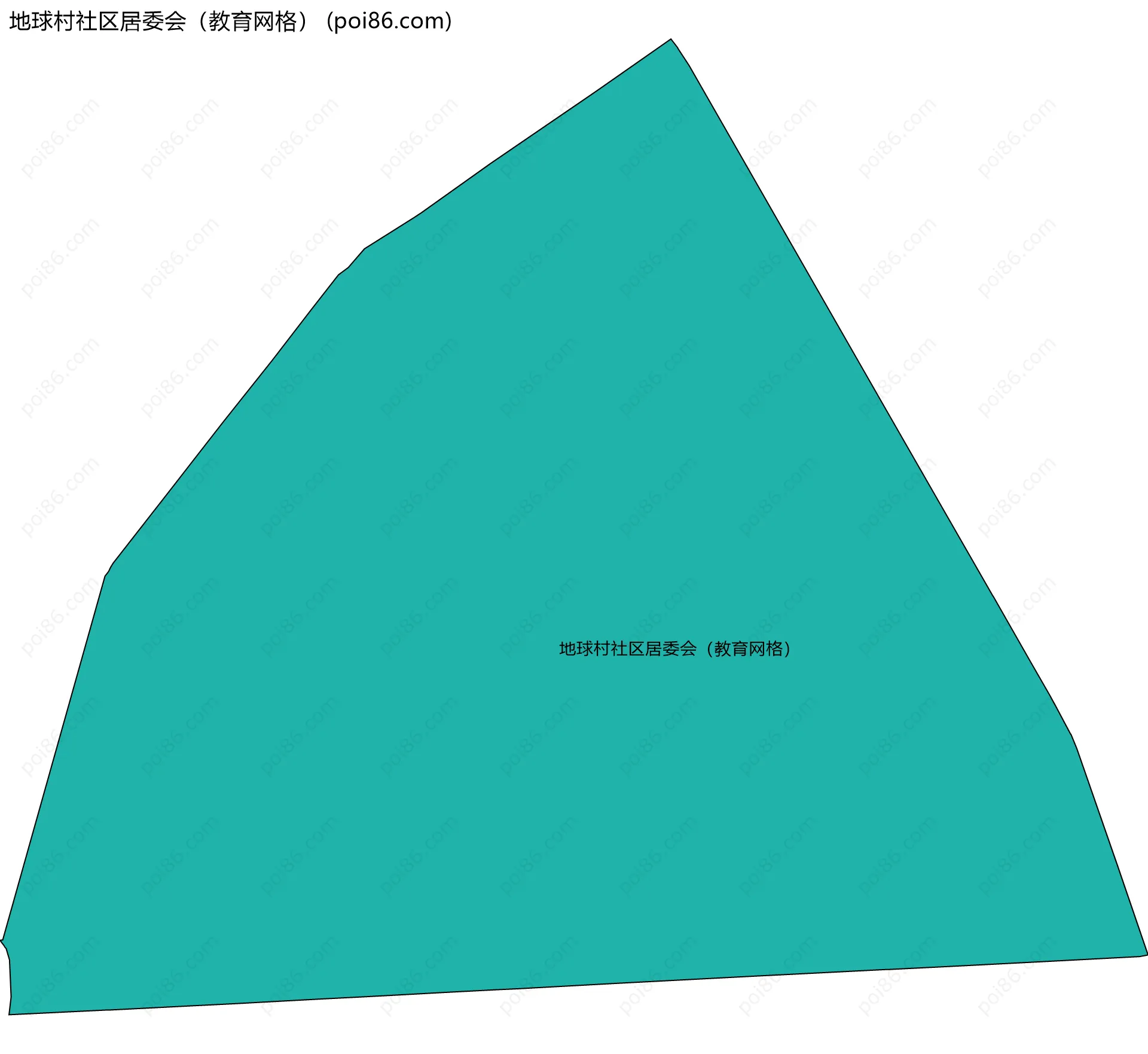 地球村社区居委会（教育网格）边界地图