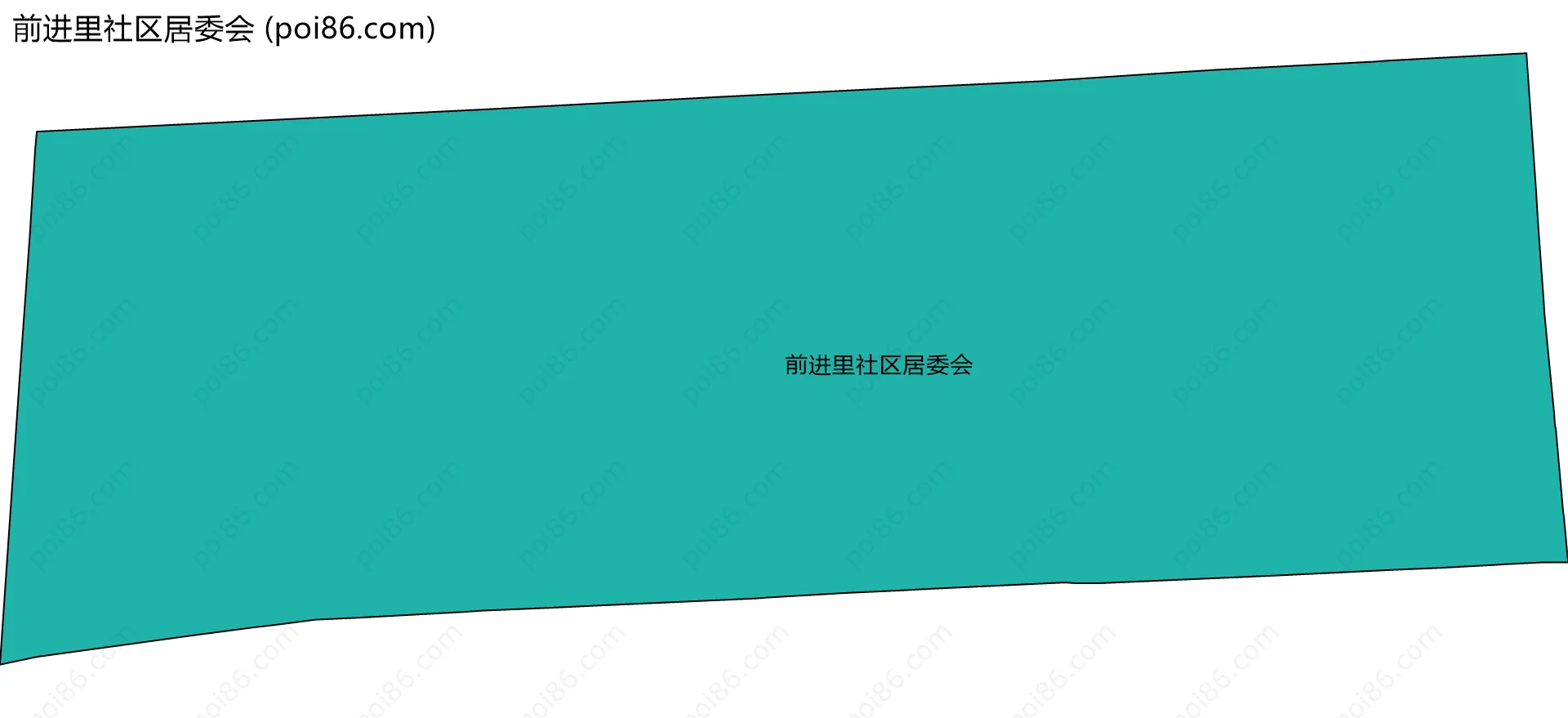 前进里社区居委会边界地图