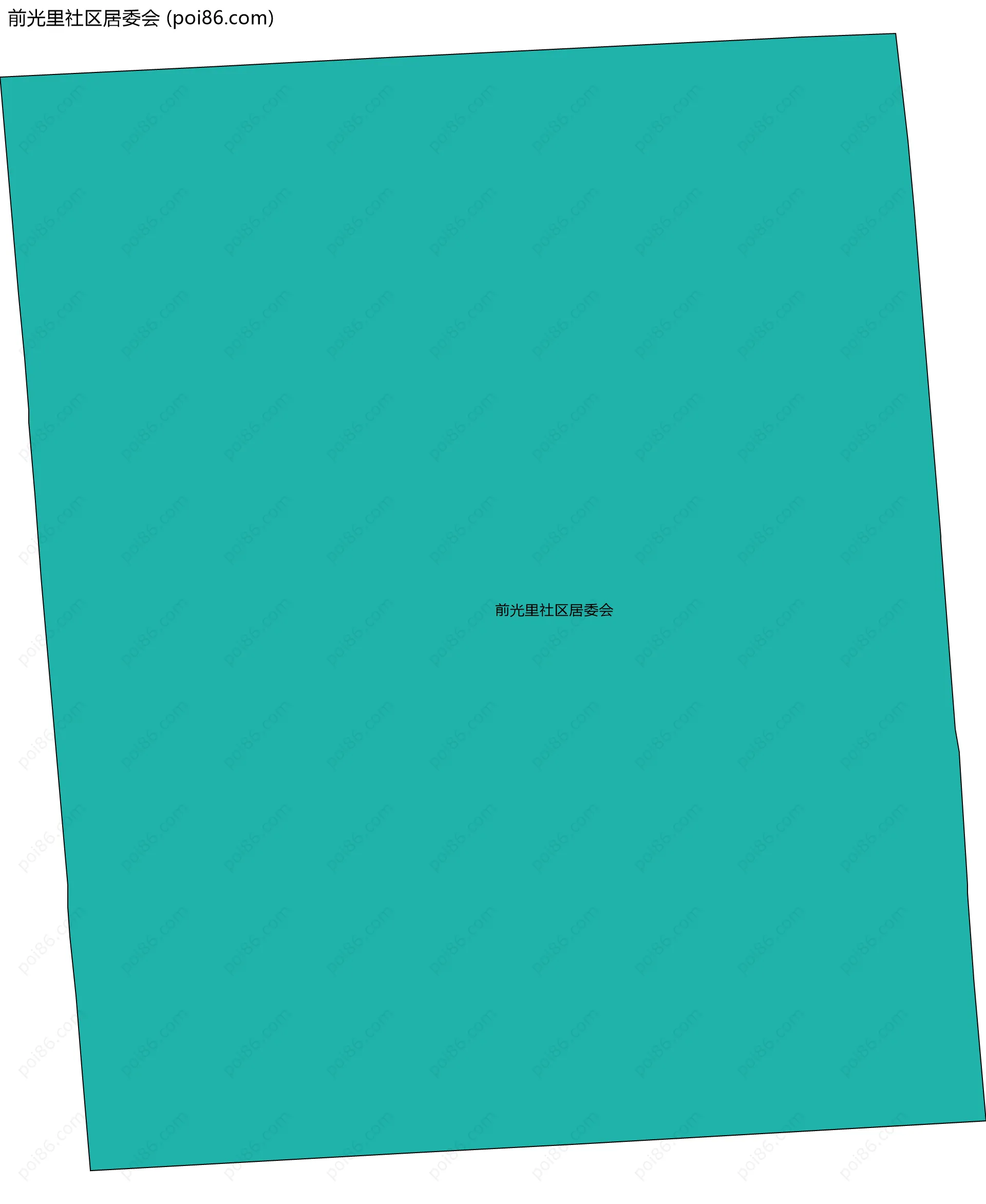 前光里社区居委会边界地图