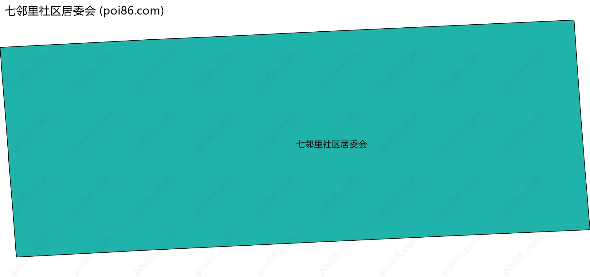 七邻里社区居委会边界地图