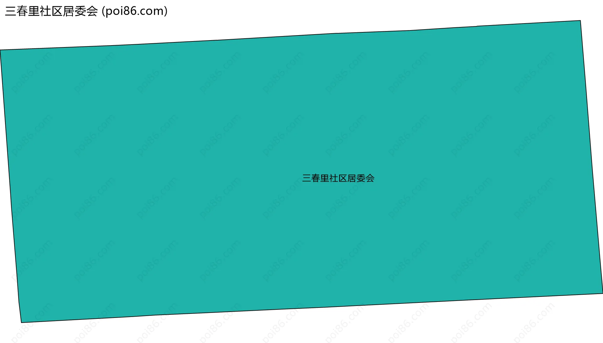 三春里社区居委会边界地图