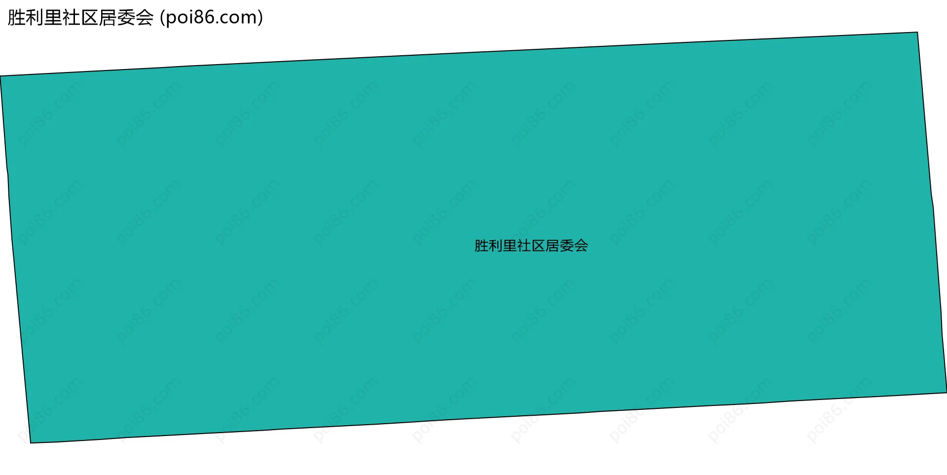 胜利里社区居委会边界地图