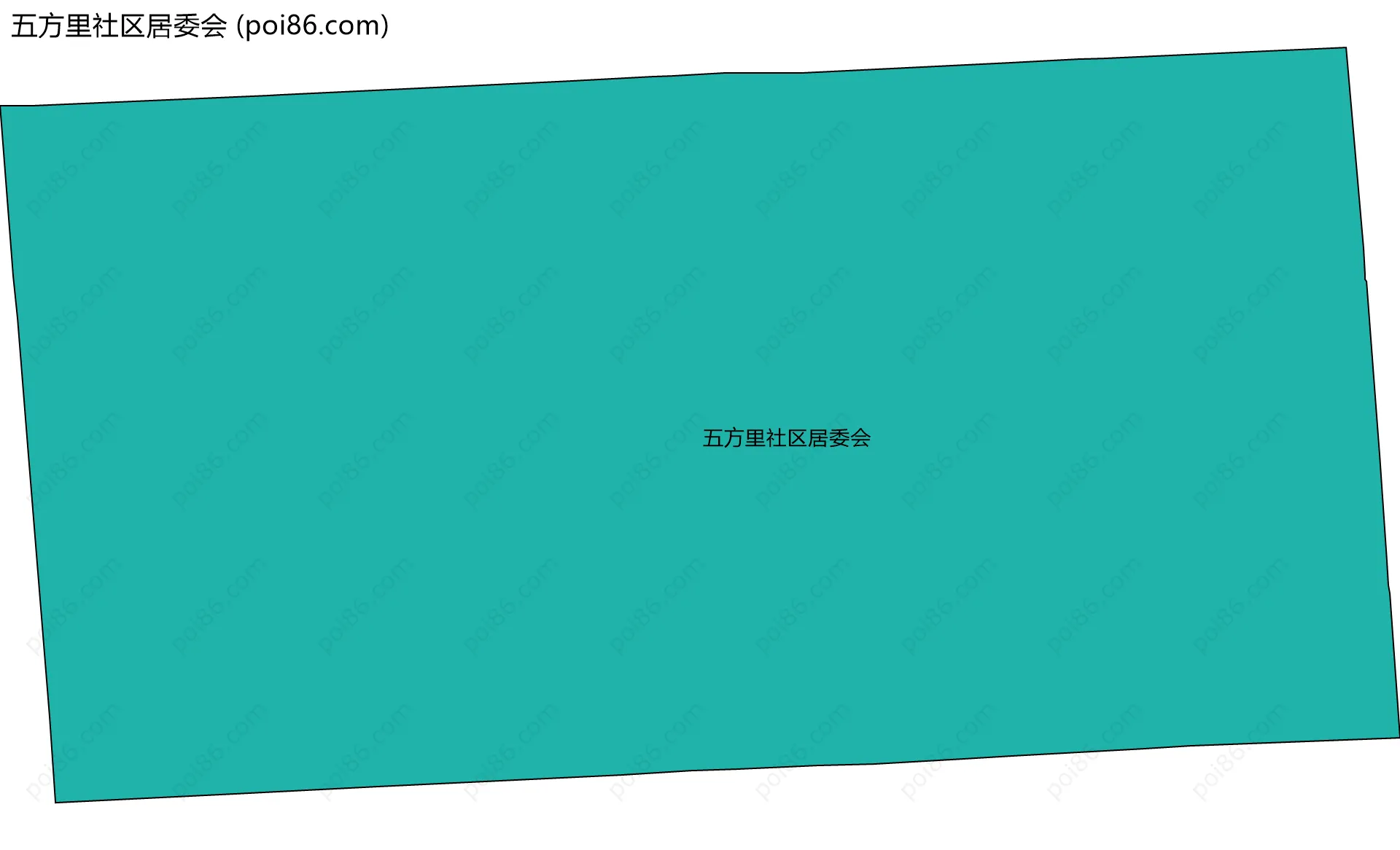 五方里社区居委会边界地图