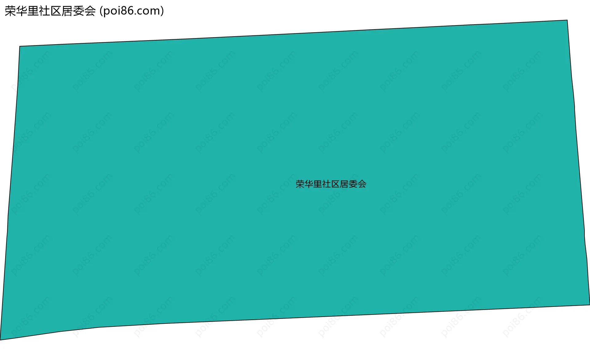 荣华里社区居委会边界地图