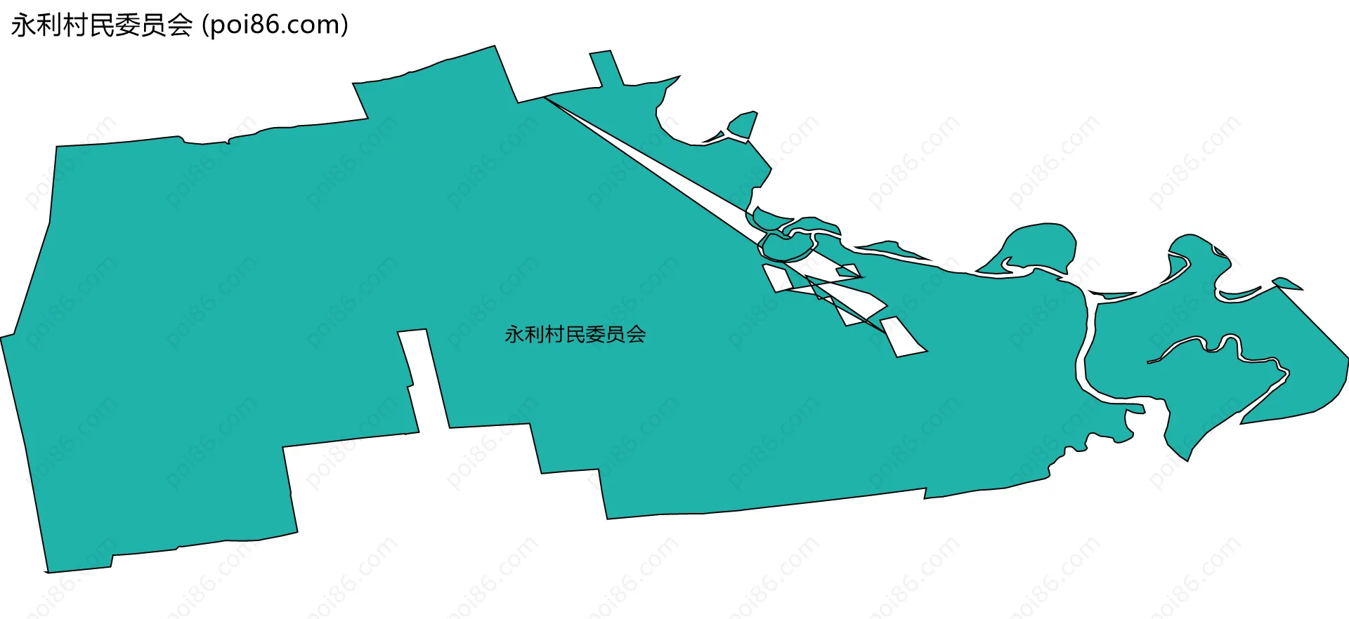 永利村民委员会边界地图