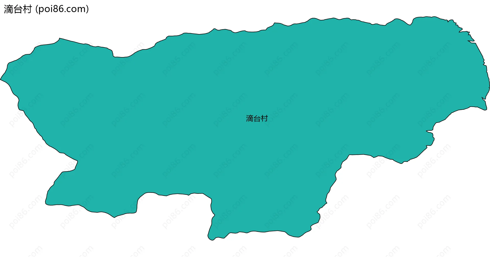 滴台村边界地图