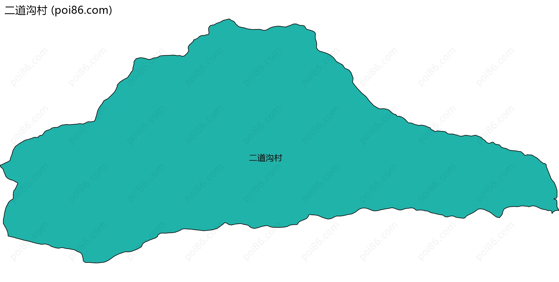 二道沟村边界地图