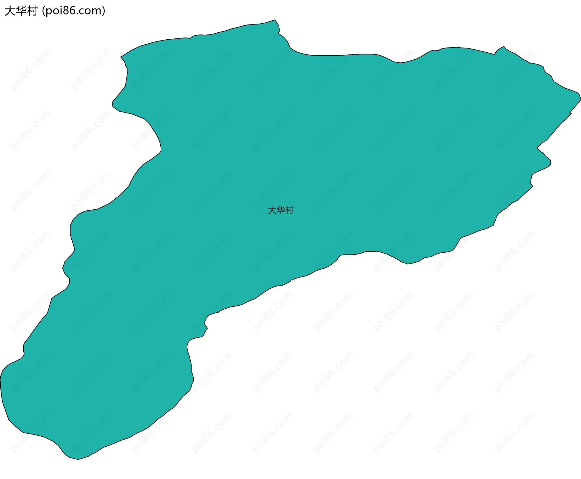 大华村边界地图