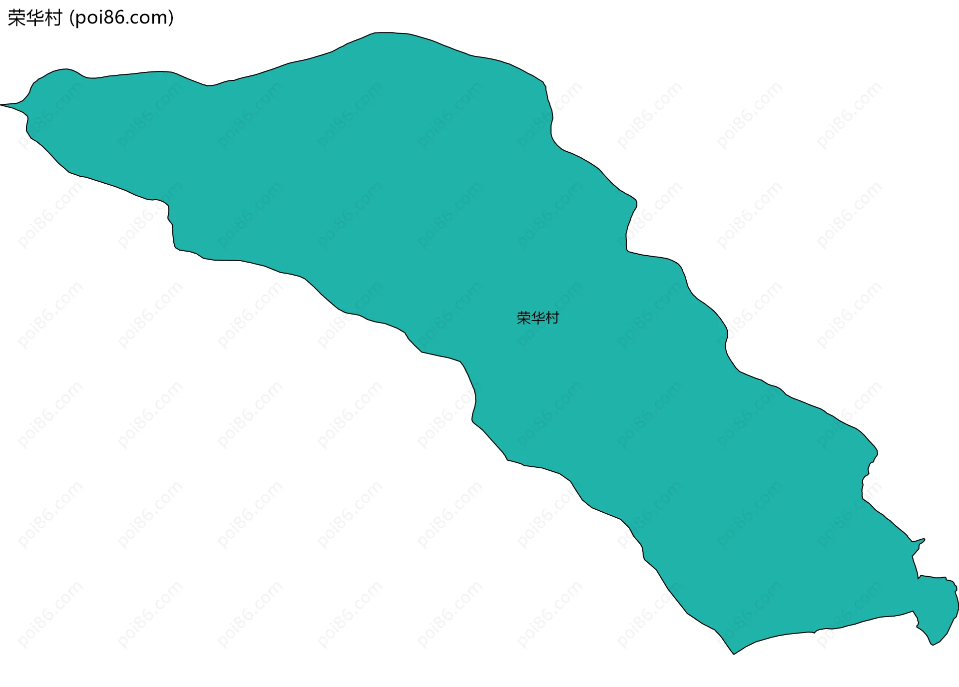 荣华村边界地图