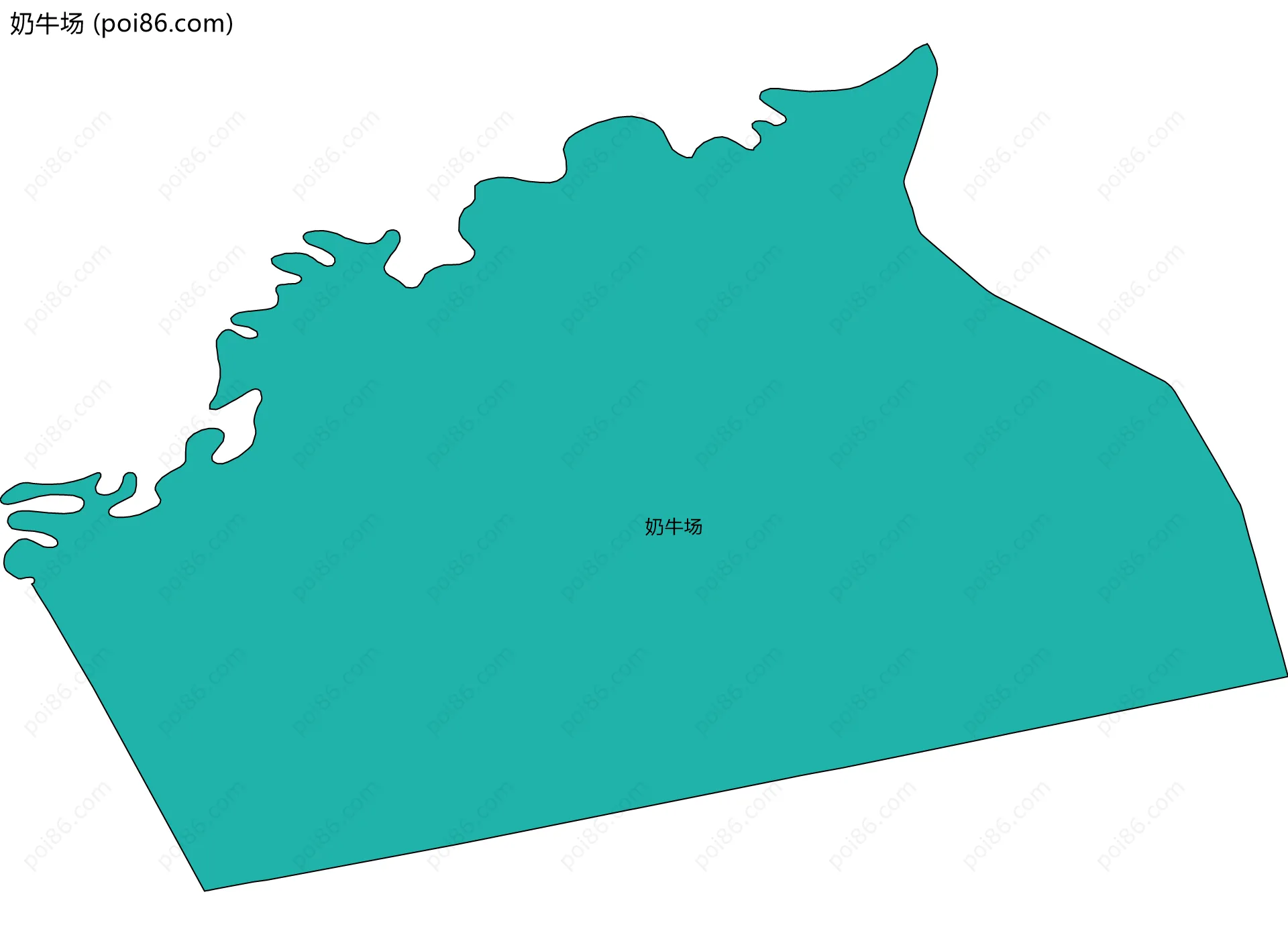奶牛场边界地图