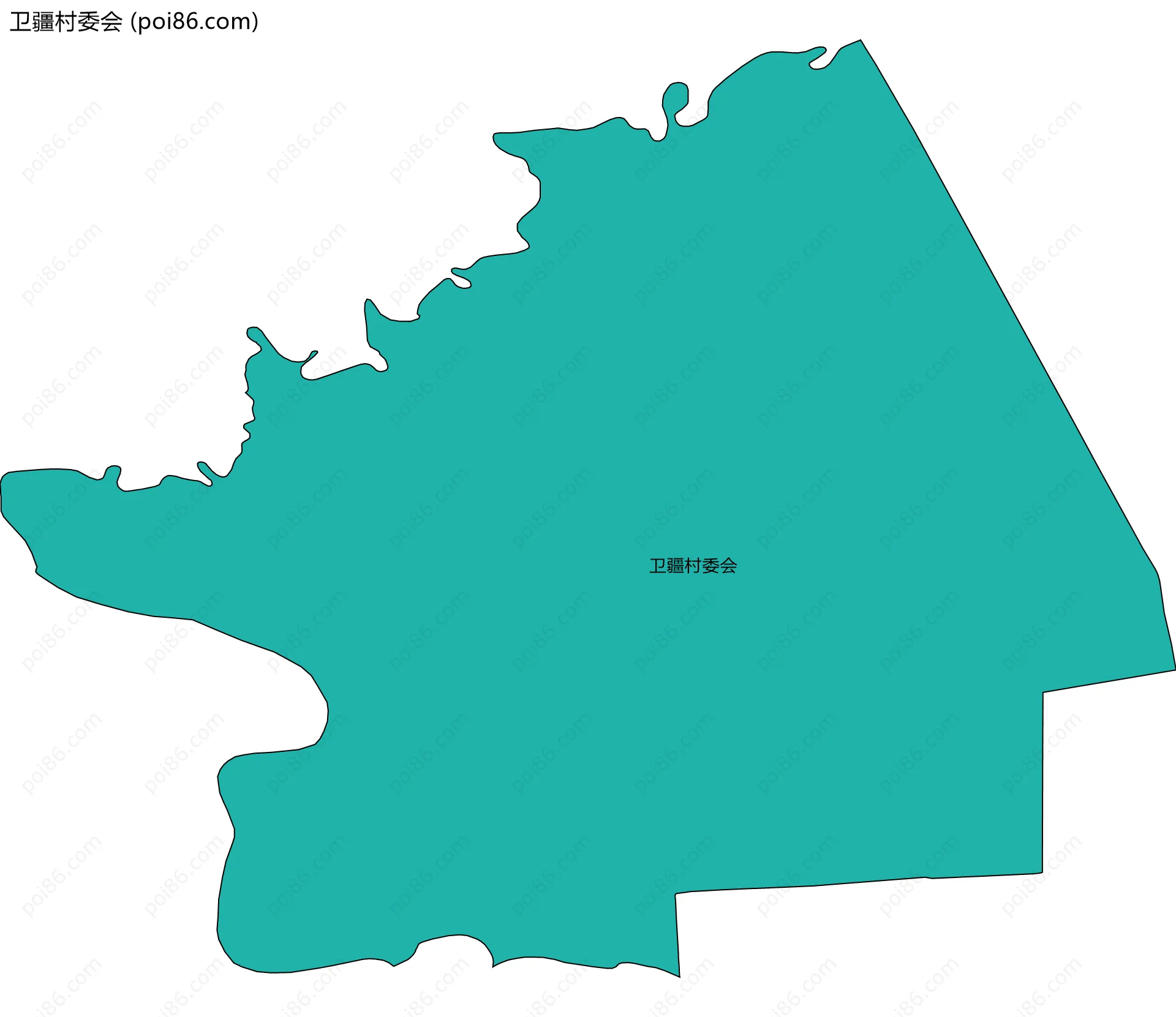 卫疆村委会边界地图
