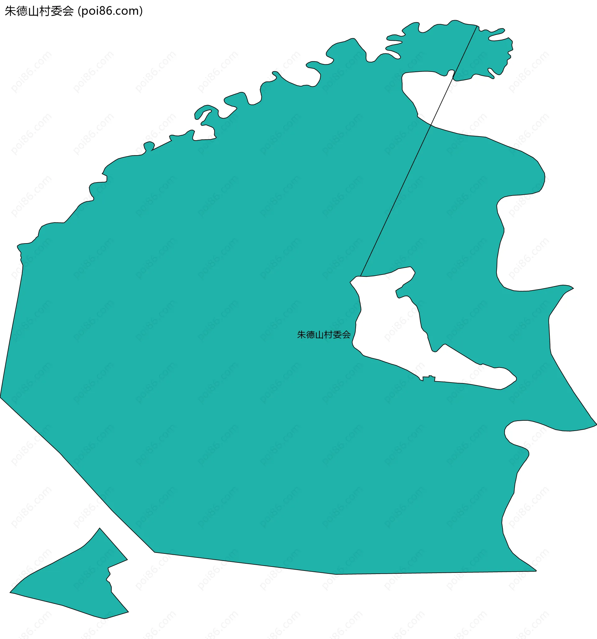朱德山村委会边界地图