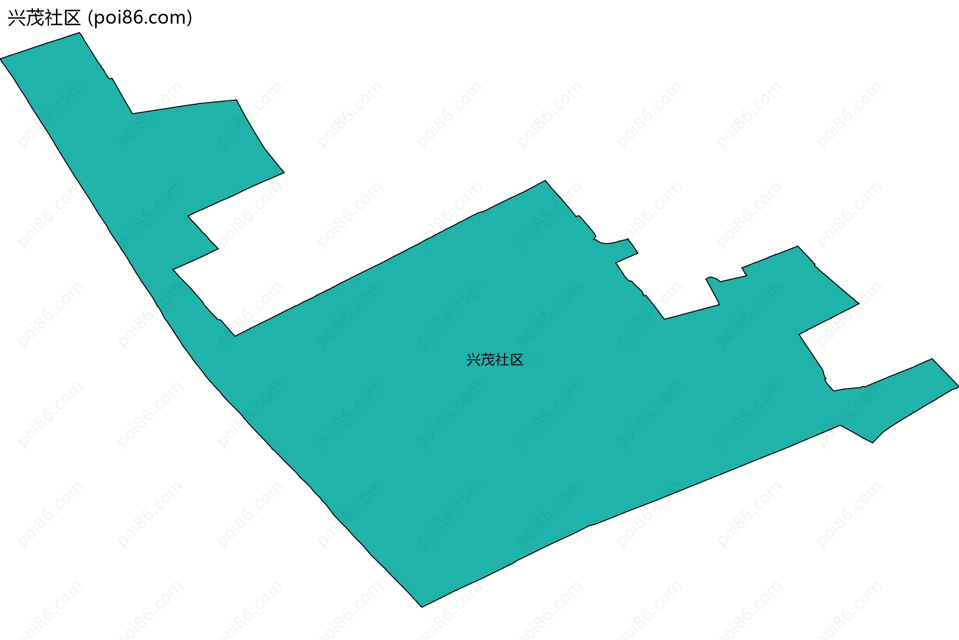 兴茂社区边界地图