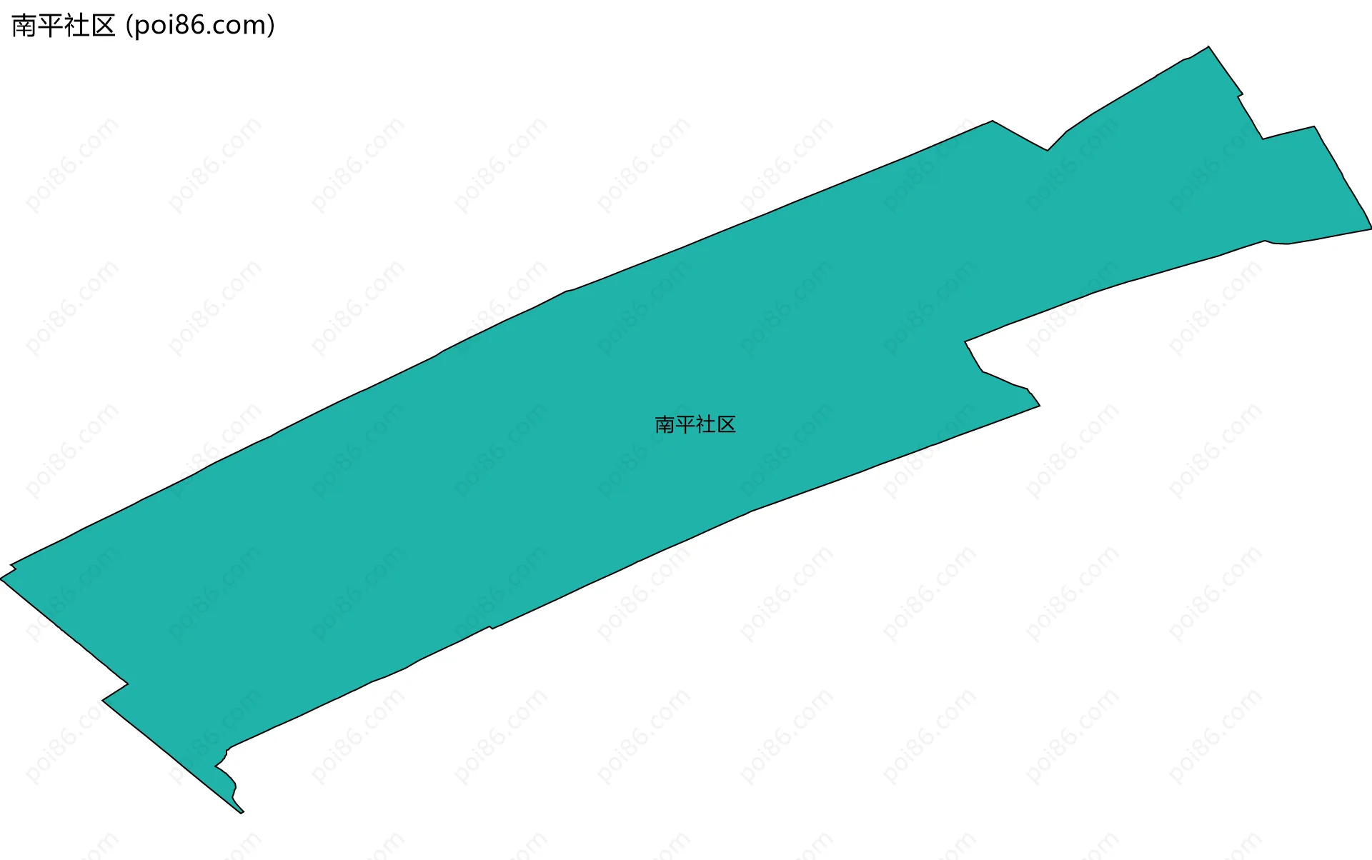 南平社区边界地图