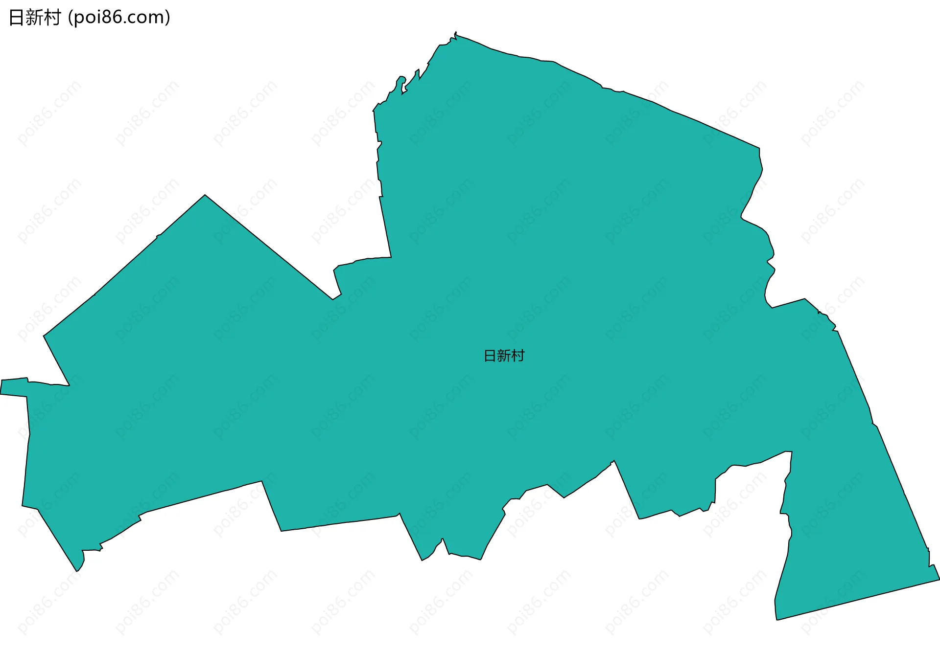 日新村边界地图