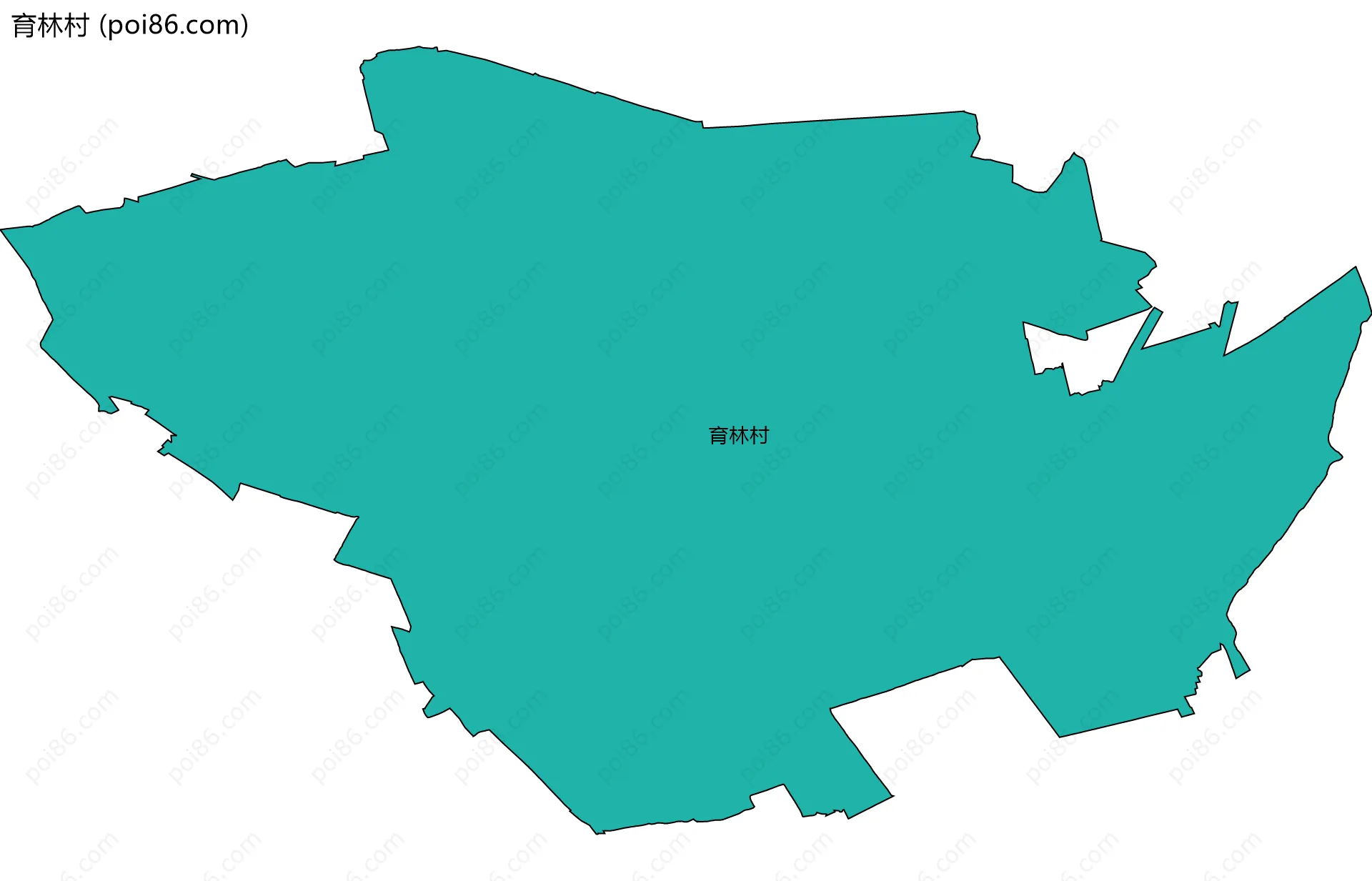 育林村边界地图