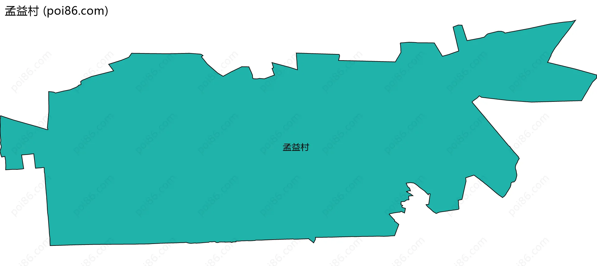 孟益村边界地图