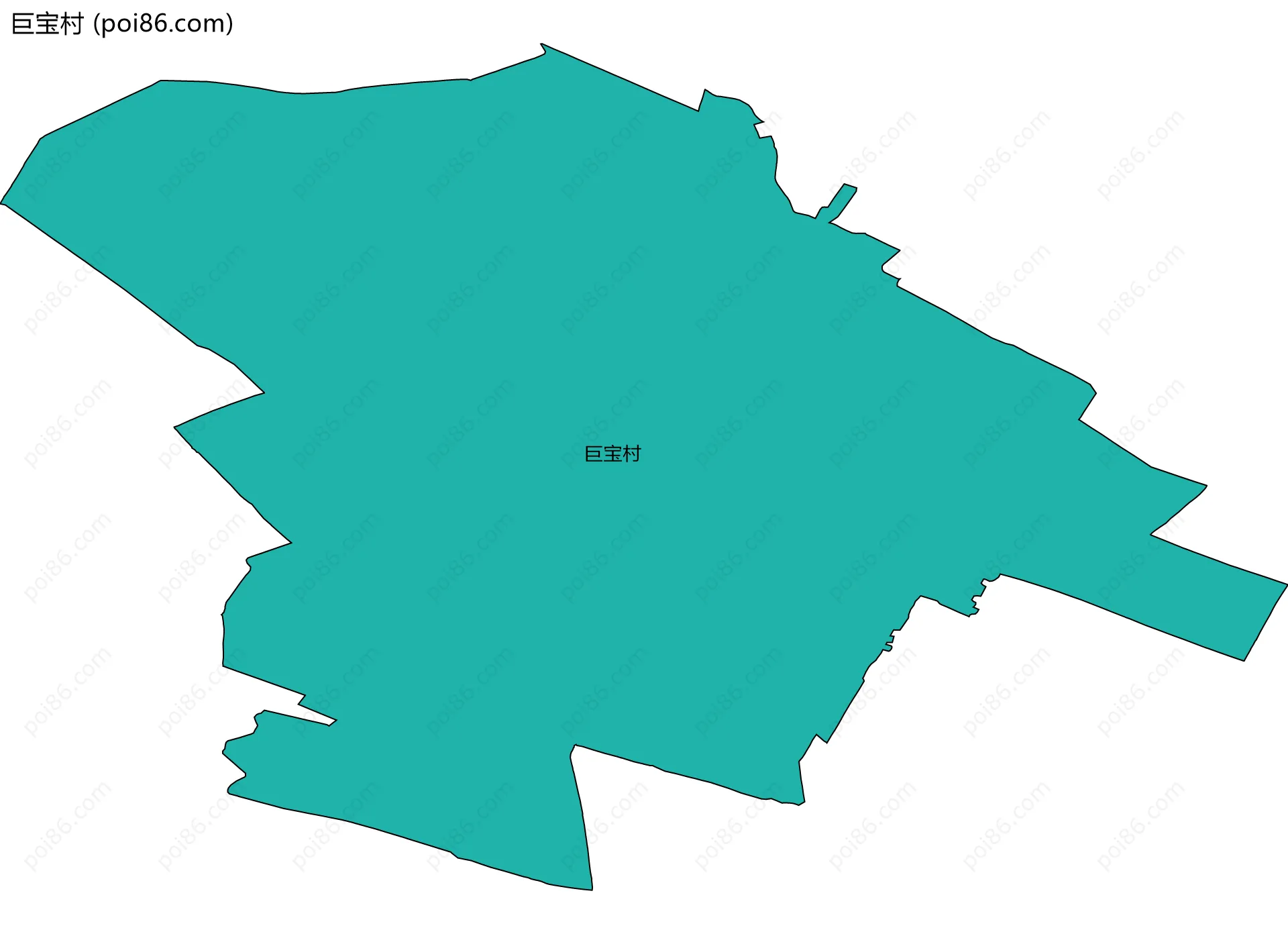 巨宝村边界地图