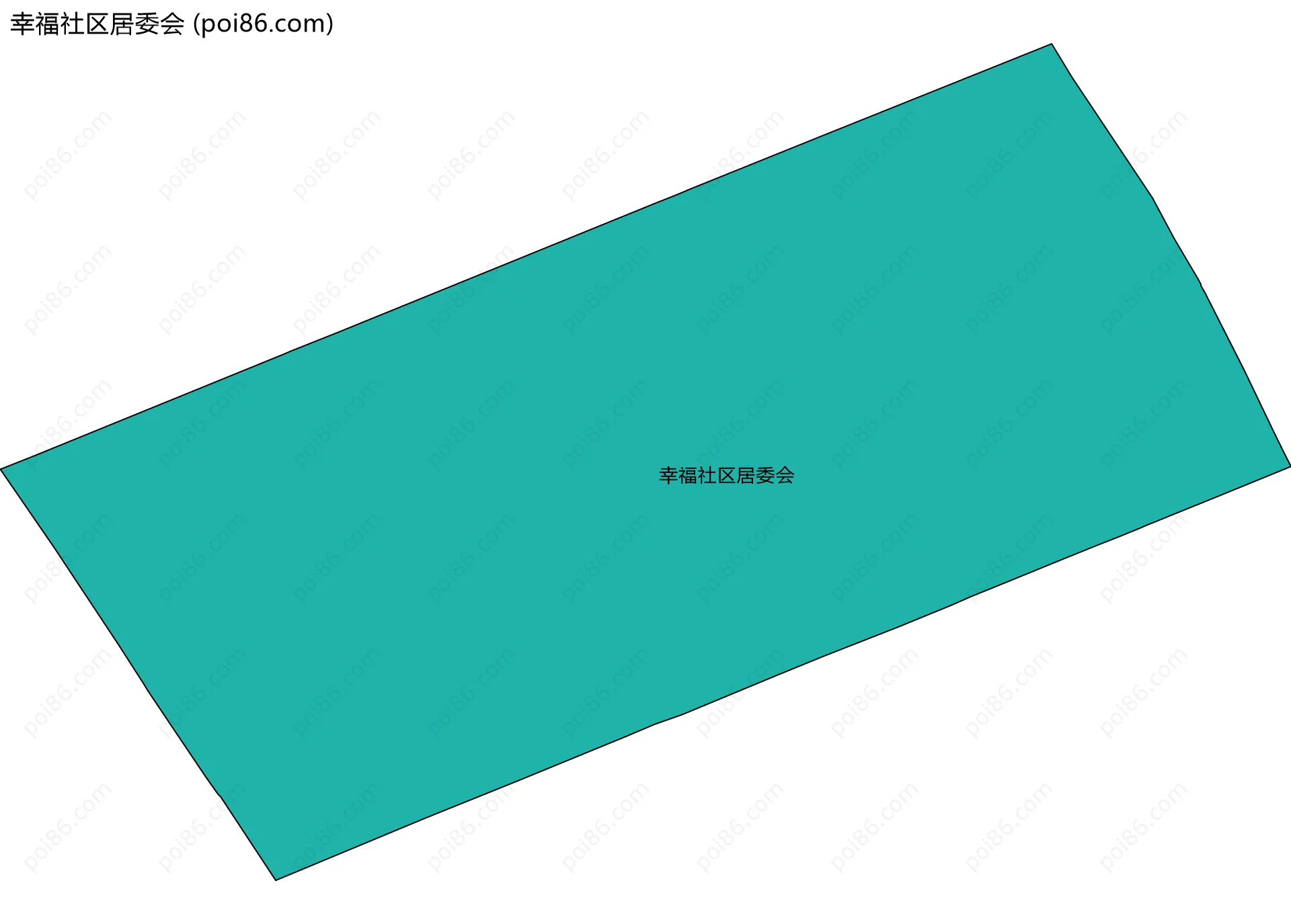 幸福社区居委会边界地图
