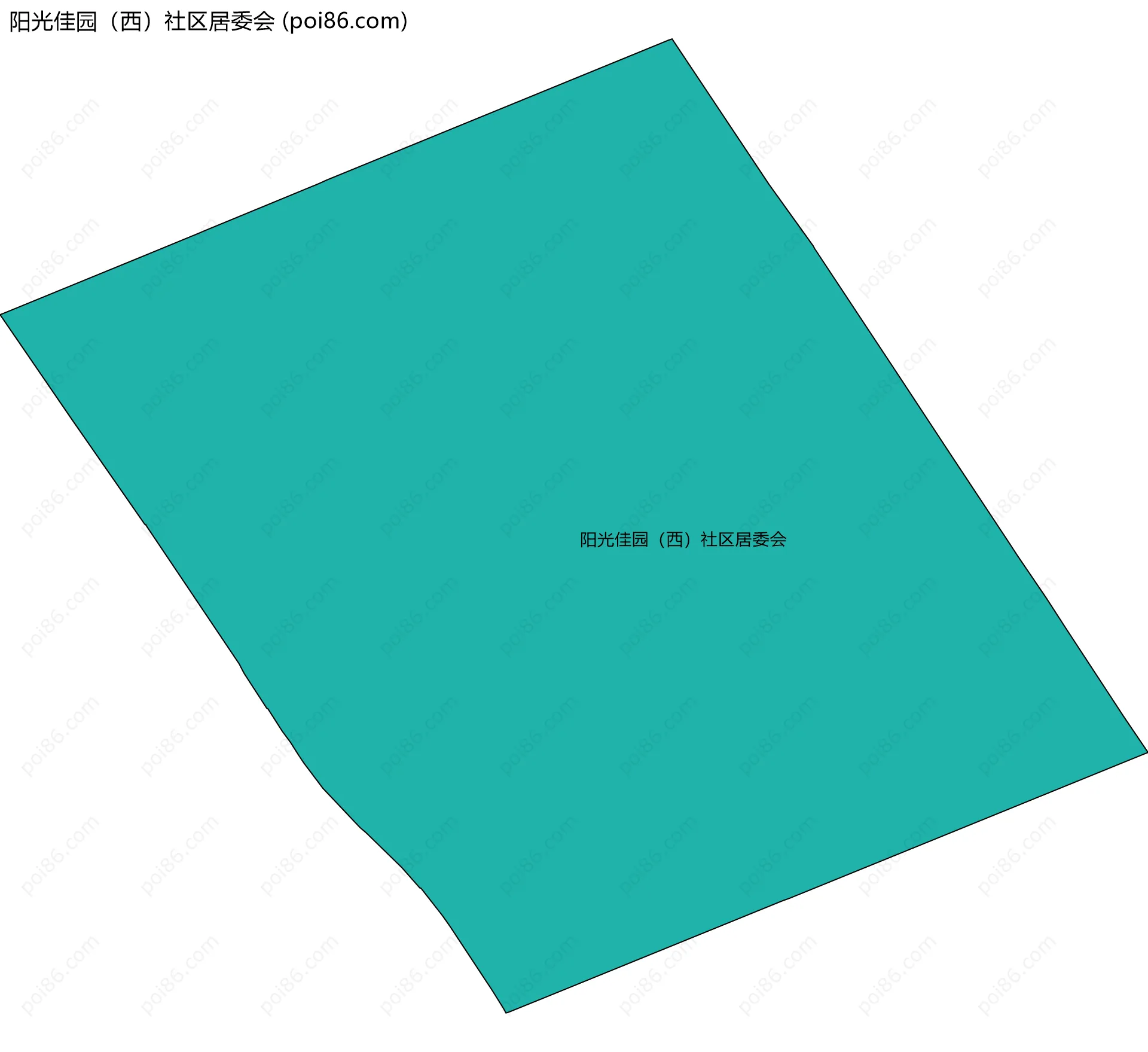 阳光佳园（西）社区居委会边界地图