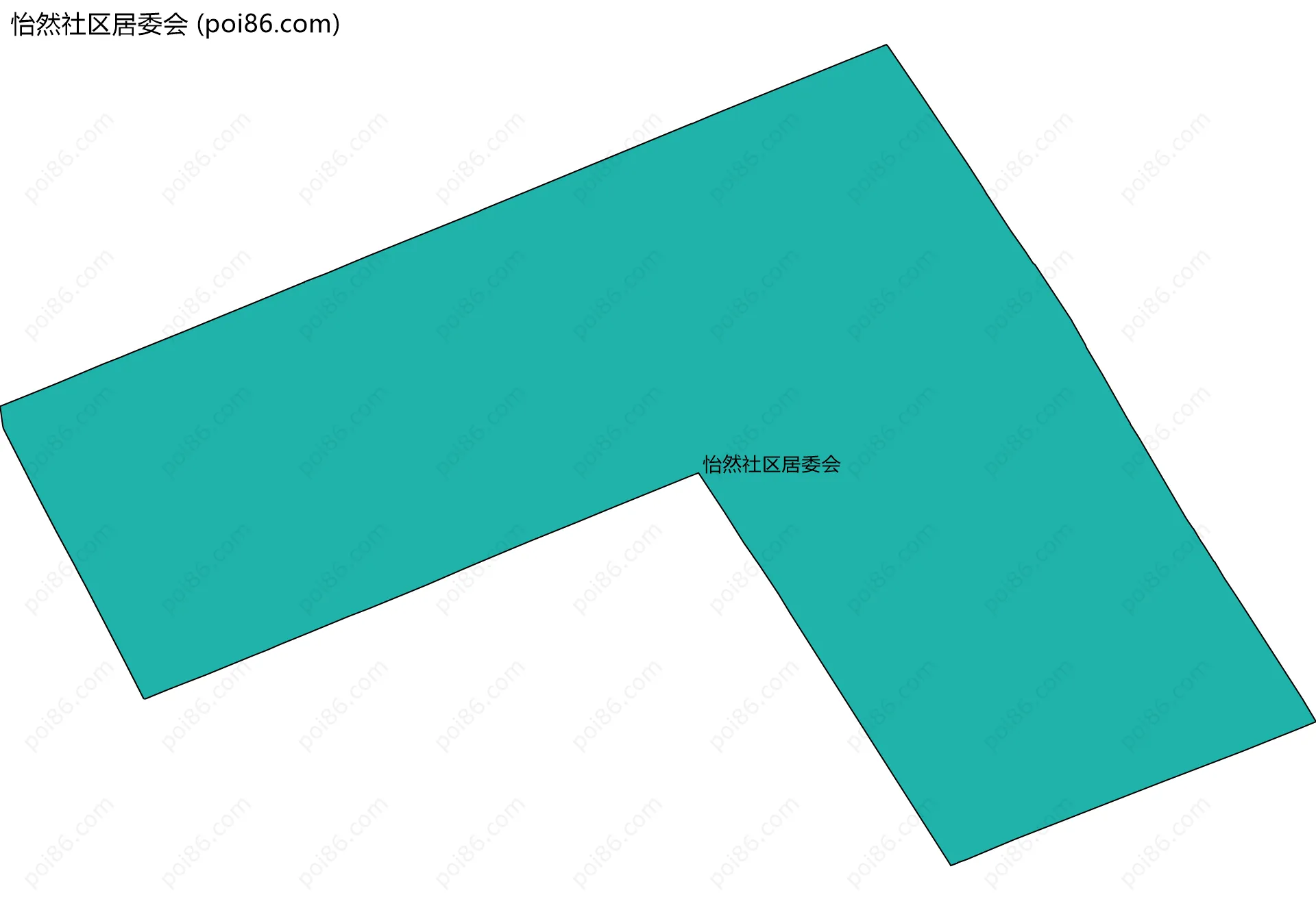 怡然社区居委会边界地图