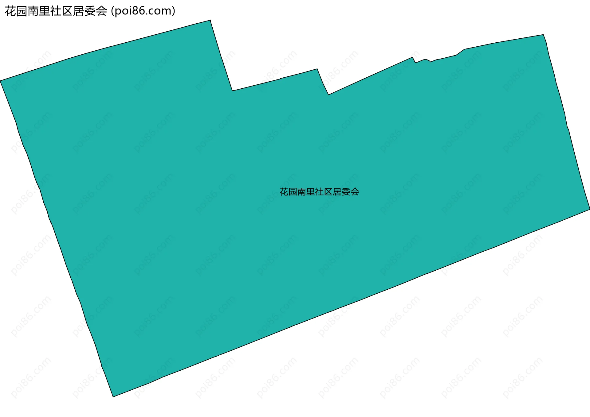 花园南里社区居委会边界地图