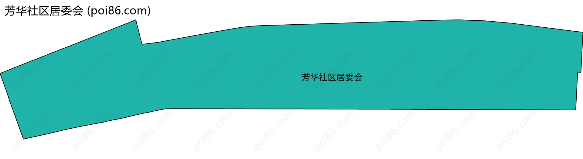 芳华社区居委会边界地图