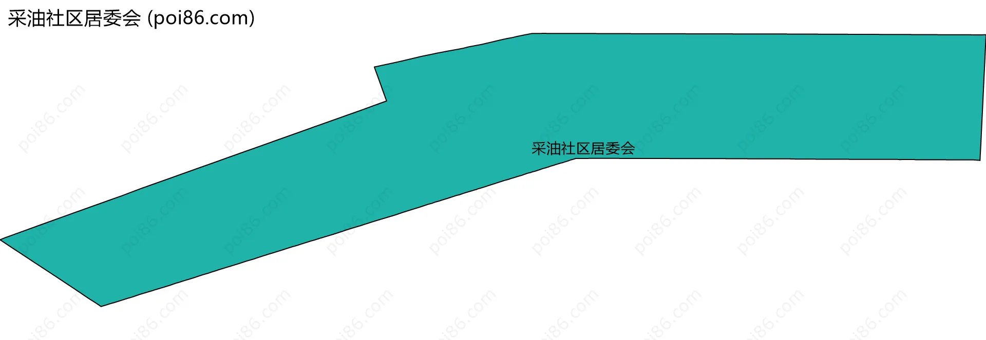 采油社区居委会边界地图