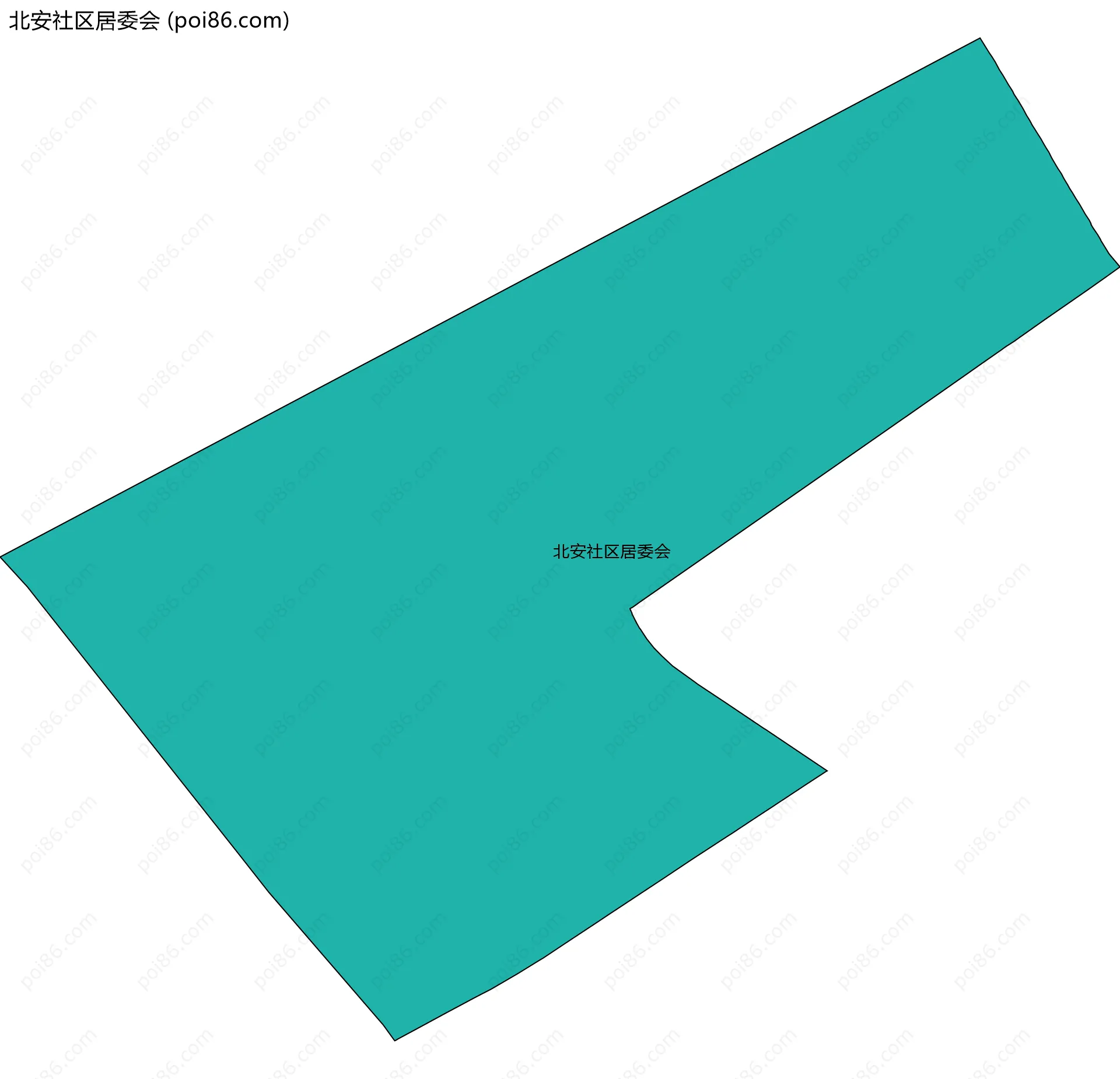 北安社区居委会边界地图