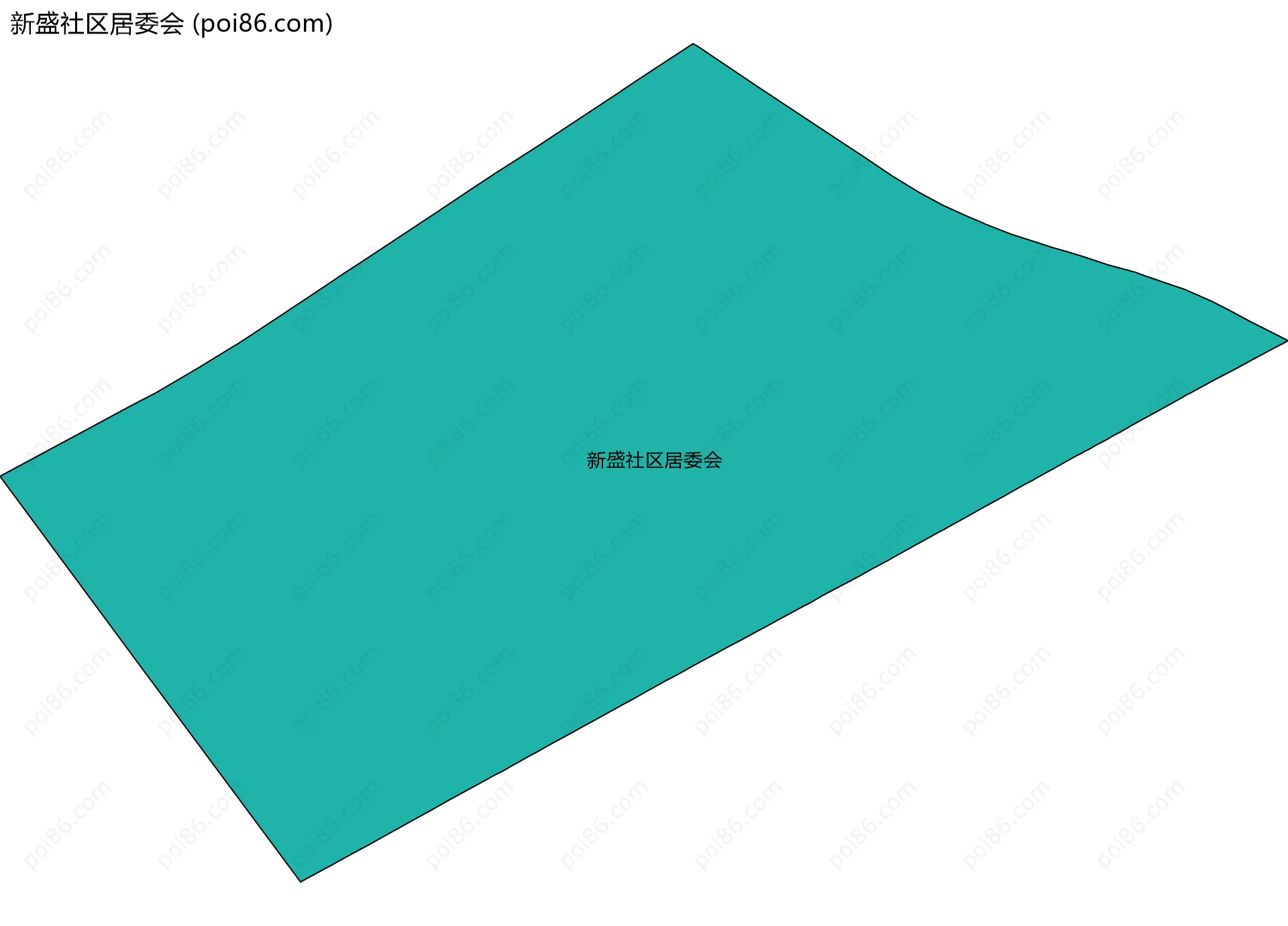 新盛社区居委会边界地图